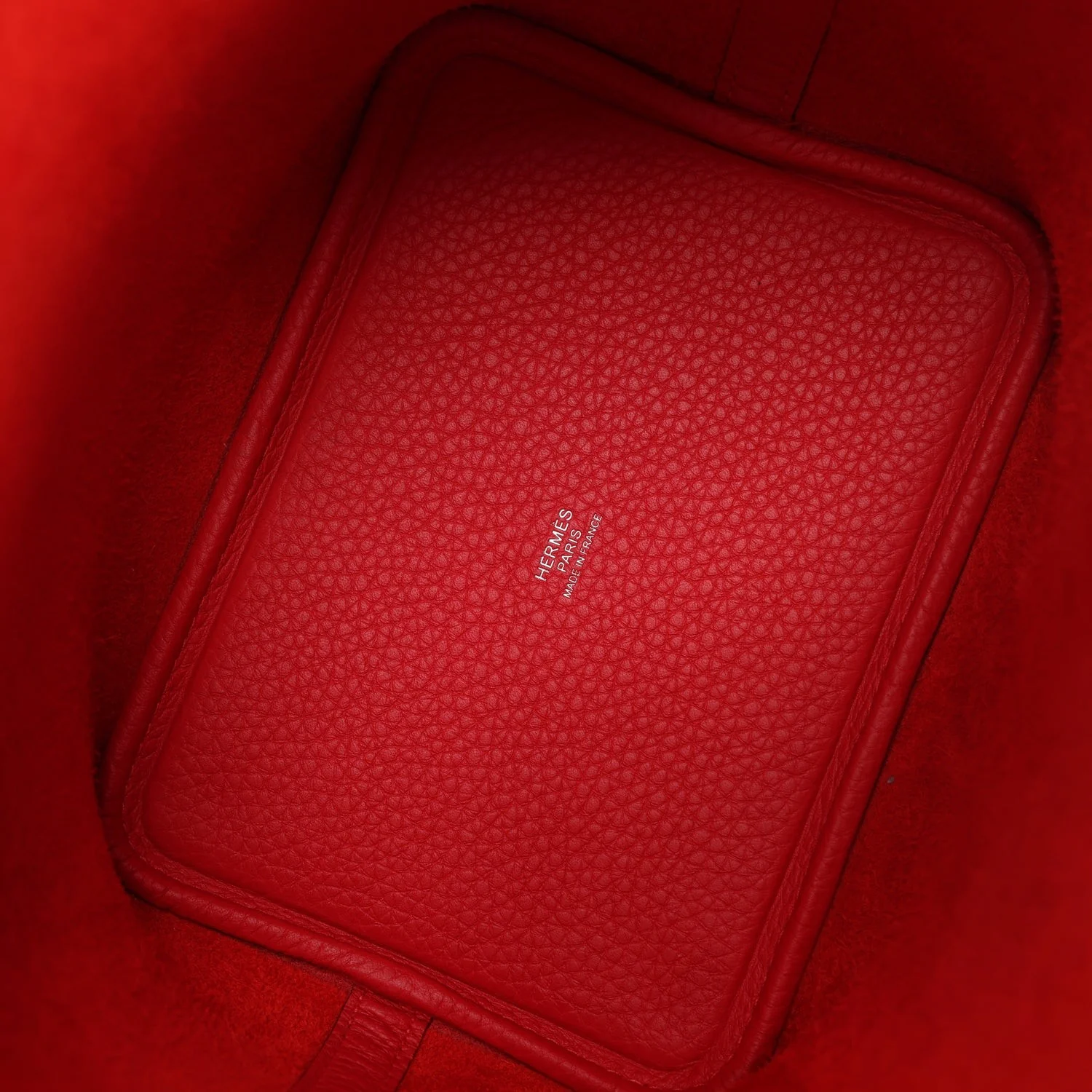 Hermes Picotin Lock 18 Rouge Radieux Clemence Palladium Hardware — фото 8