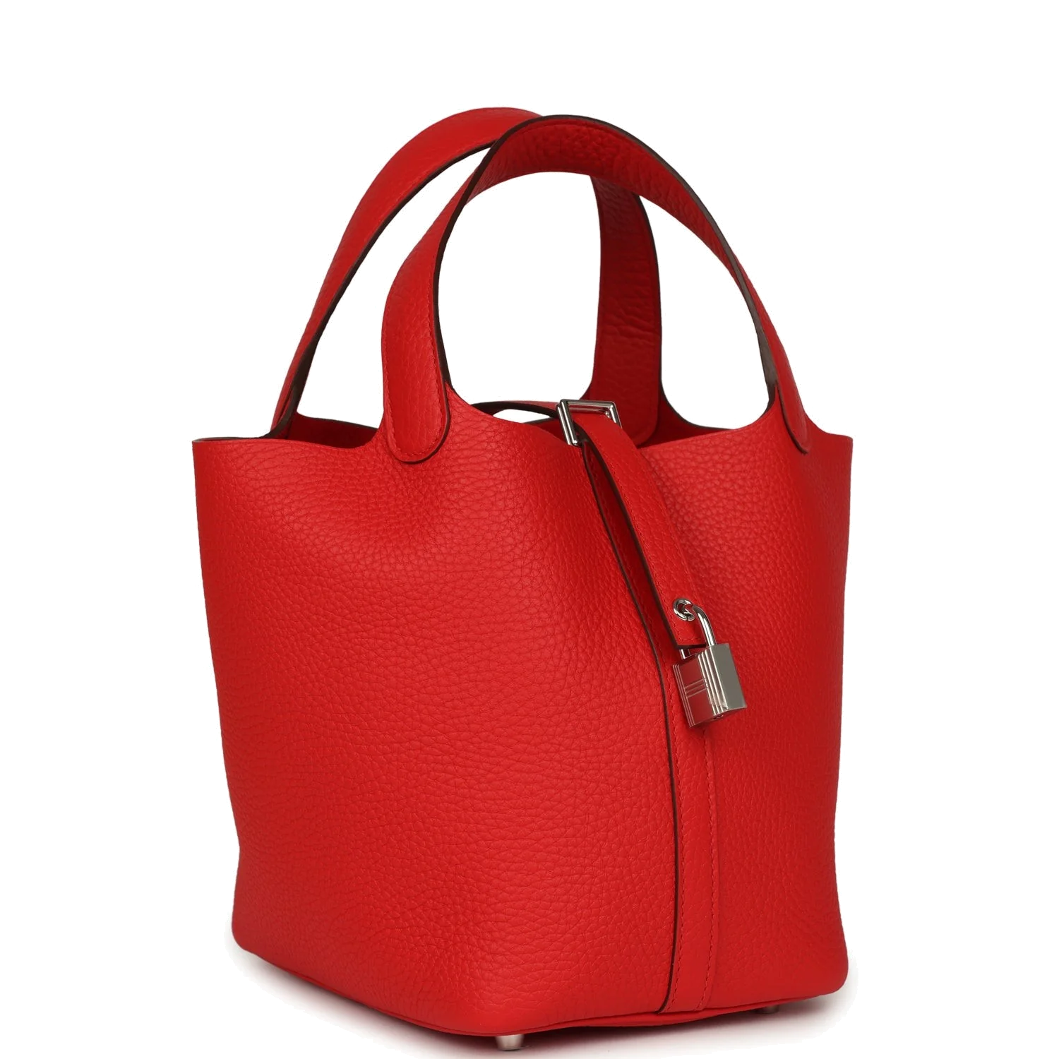 Hermes Picotin Lock 18 Rouge de Coeur Clemence Palladium Hardware — фото 3