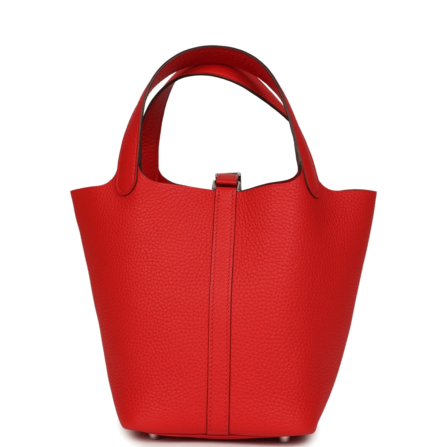 Hermes Picotin Lock 18 Rouge de Coeur Clemence Palladium Hardware — фото 5