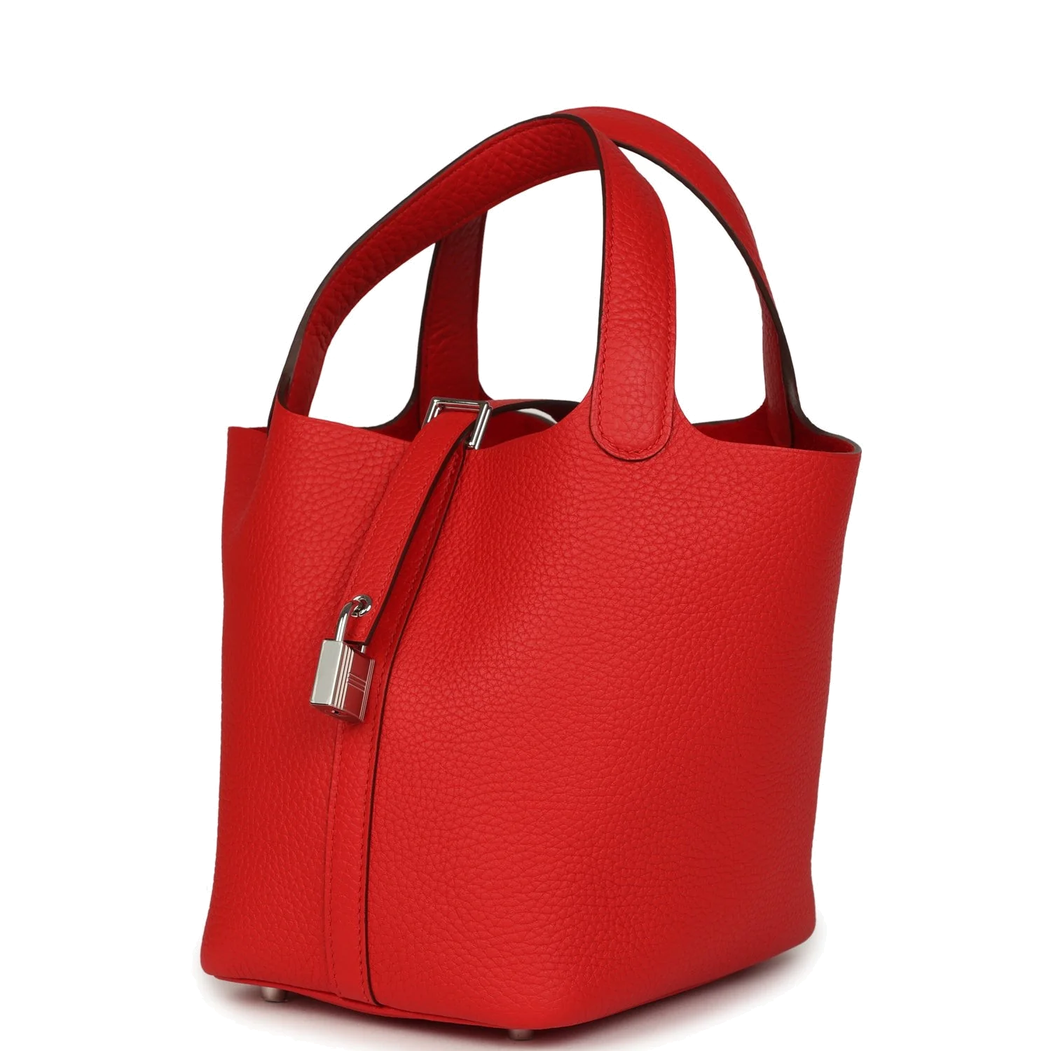 Hermes Picotin Lock 18 Rouge de Coeur Clemence Palladium Hardware — фото 6
