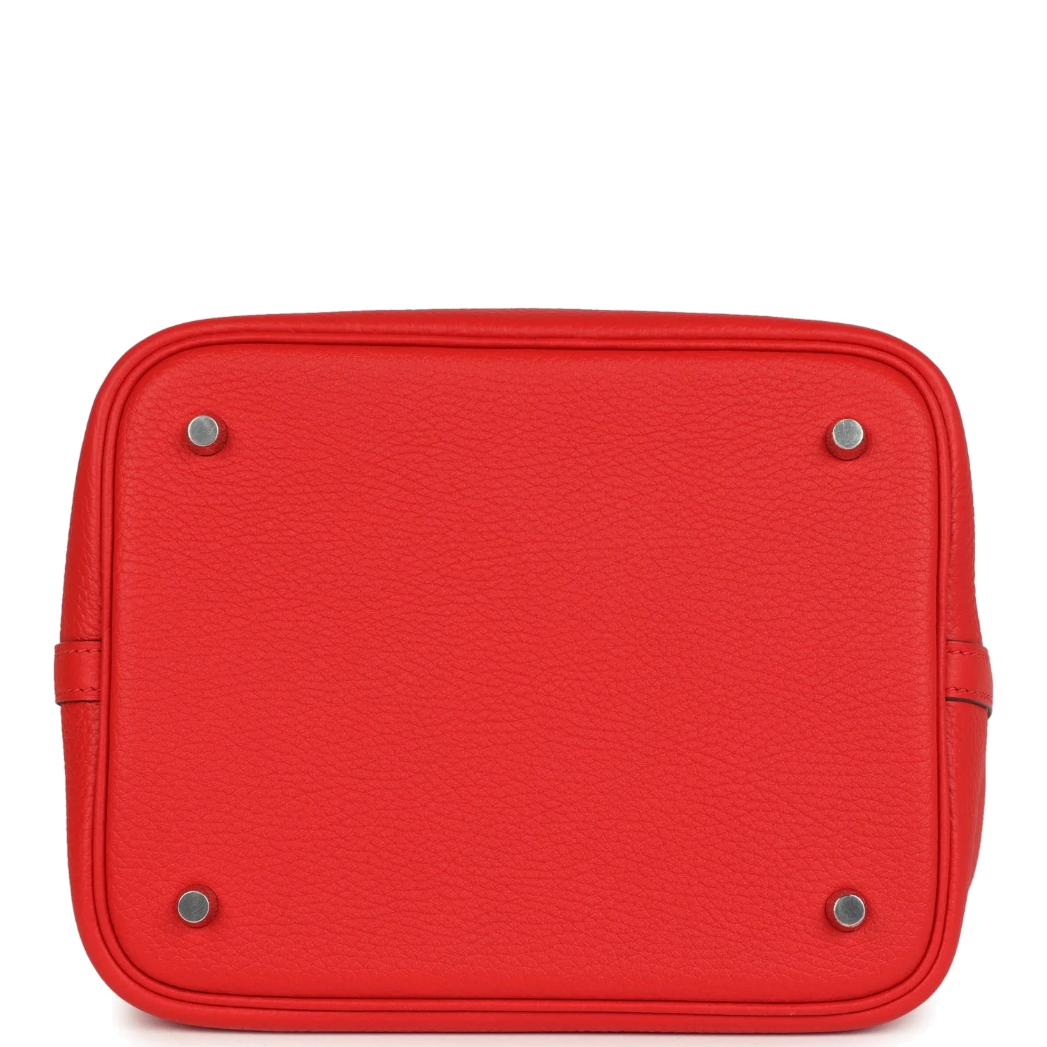 Hermes Picotin Lock 22 Rouge De Coeur Clemence Palladium Hardware — фото 7