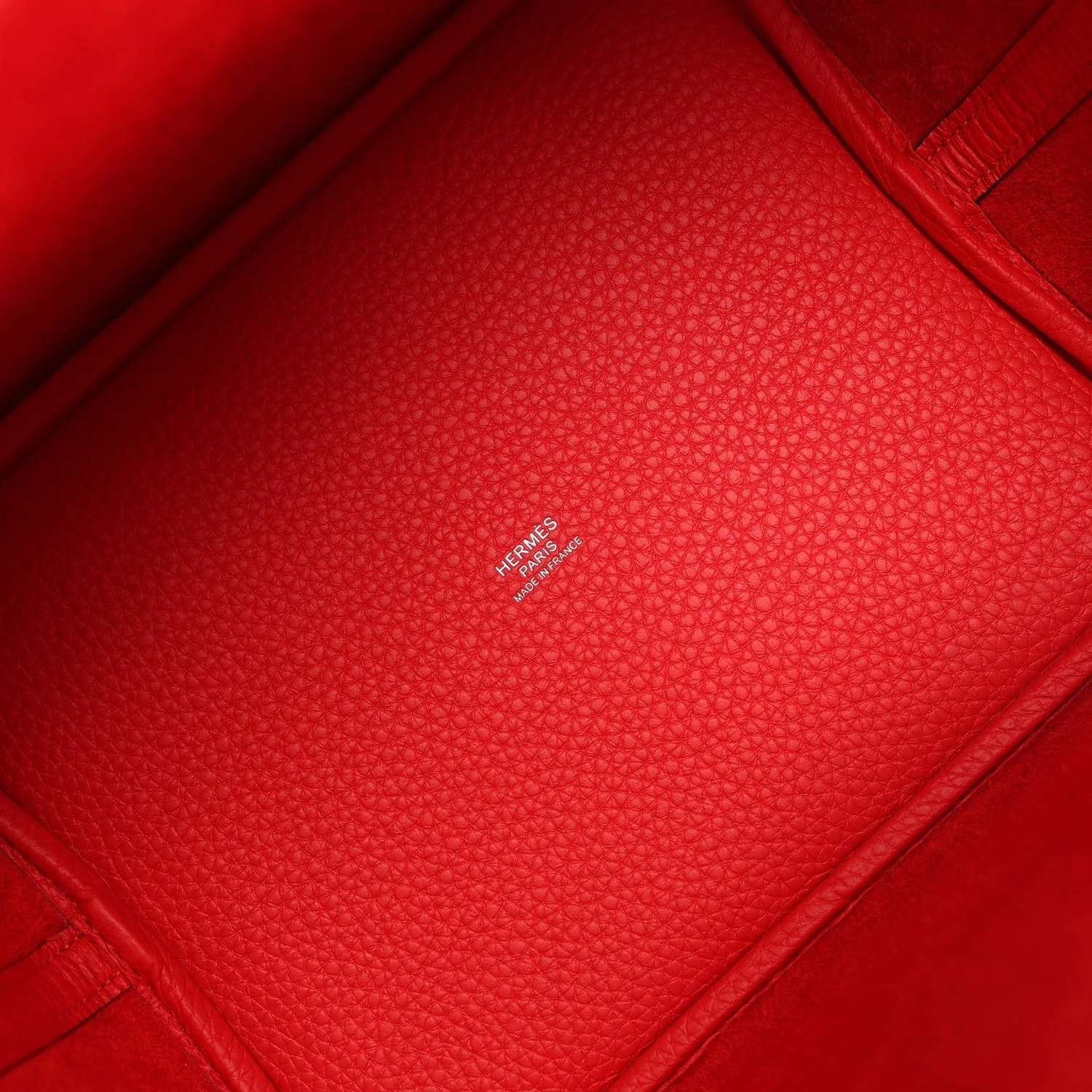 Hermes Picotin Lock 22 Rouge De Coeur Clemence Palladium Hardware — фото 8