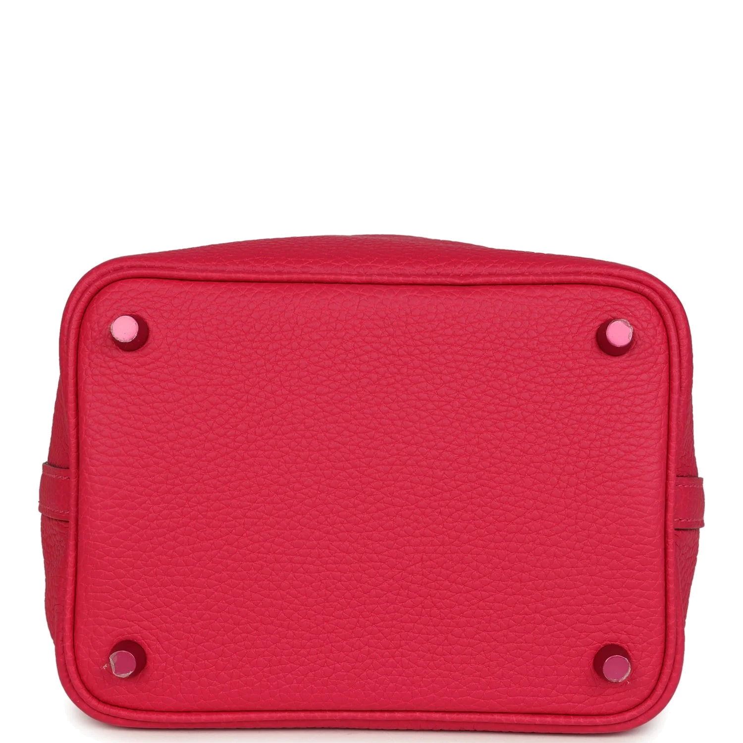 Hermes Picotin 18 Monochrome Rose Mexico Clemence Pink Palladium Hardware Монохром розовый — фото 7