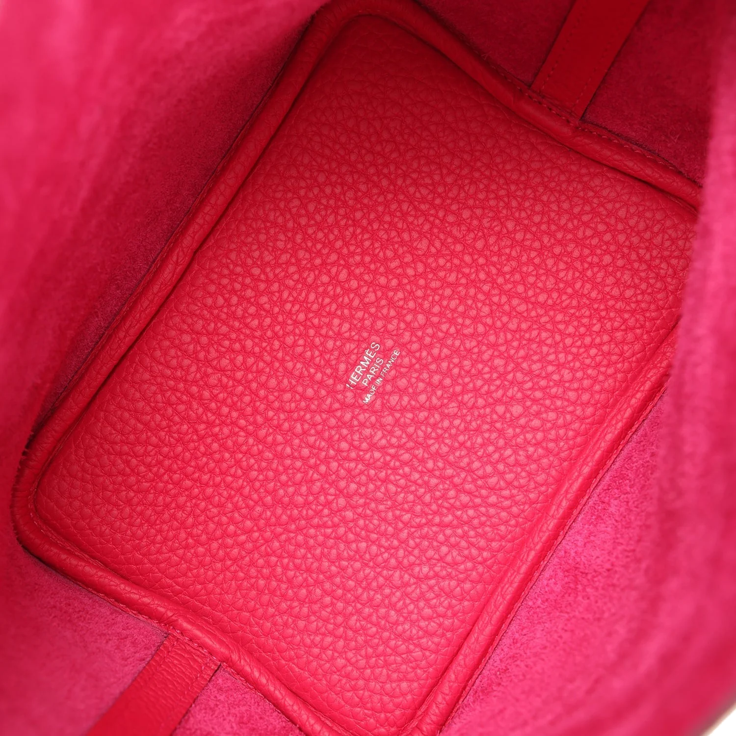 Hermes Picotin 18 Monochrome Rose Mexico Clemence Pink Palladium Hardware Монохром розовый — фото 8