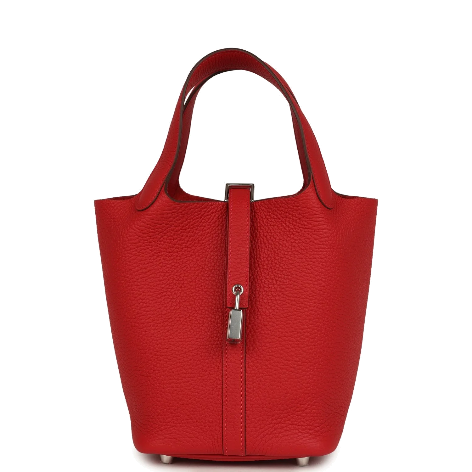 Hermes Picotin Lock 18 Vermillion Clemence Palladium Hardware — фото 1