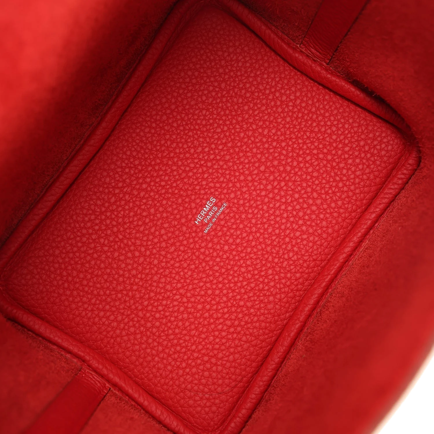Hermes Picotin Lock 18 Vermillion Clemence Palladium Hardware — фото 8
