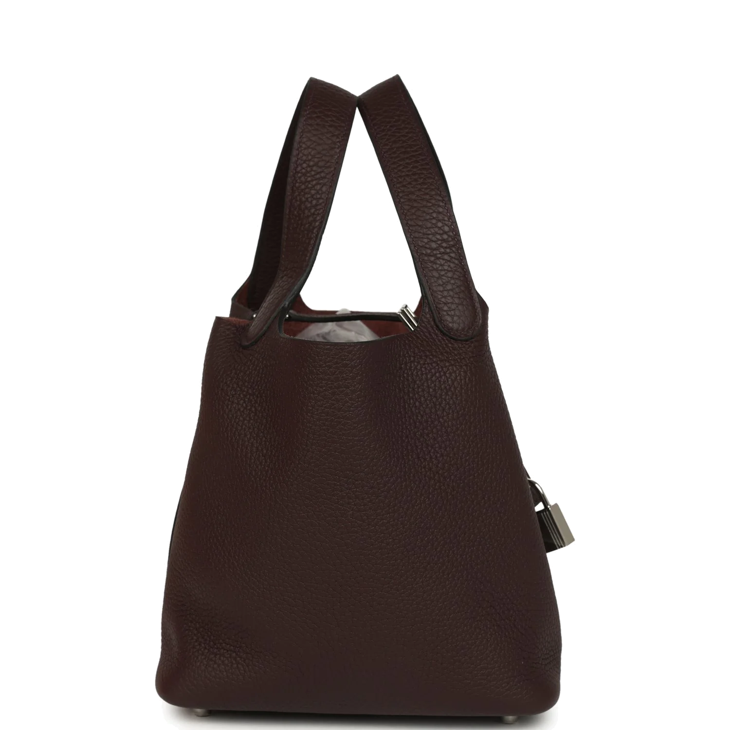 Hermes Picotin Lock 18 Rouge Sellier Clemence Palladium Hardware — фото 4