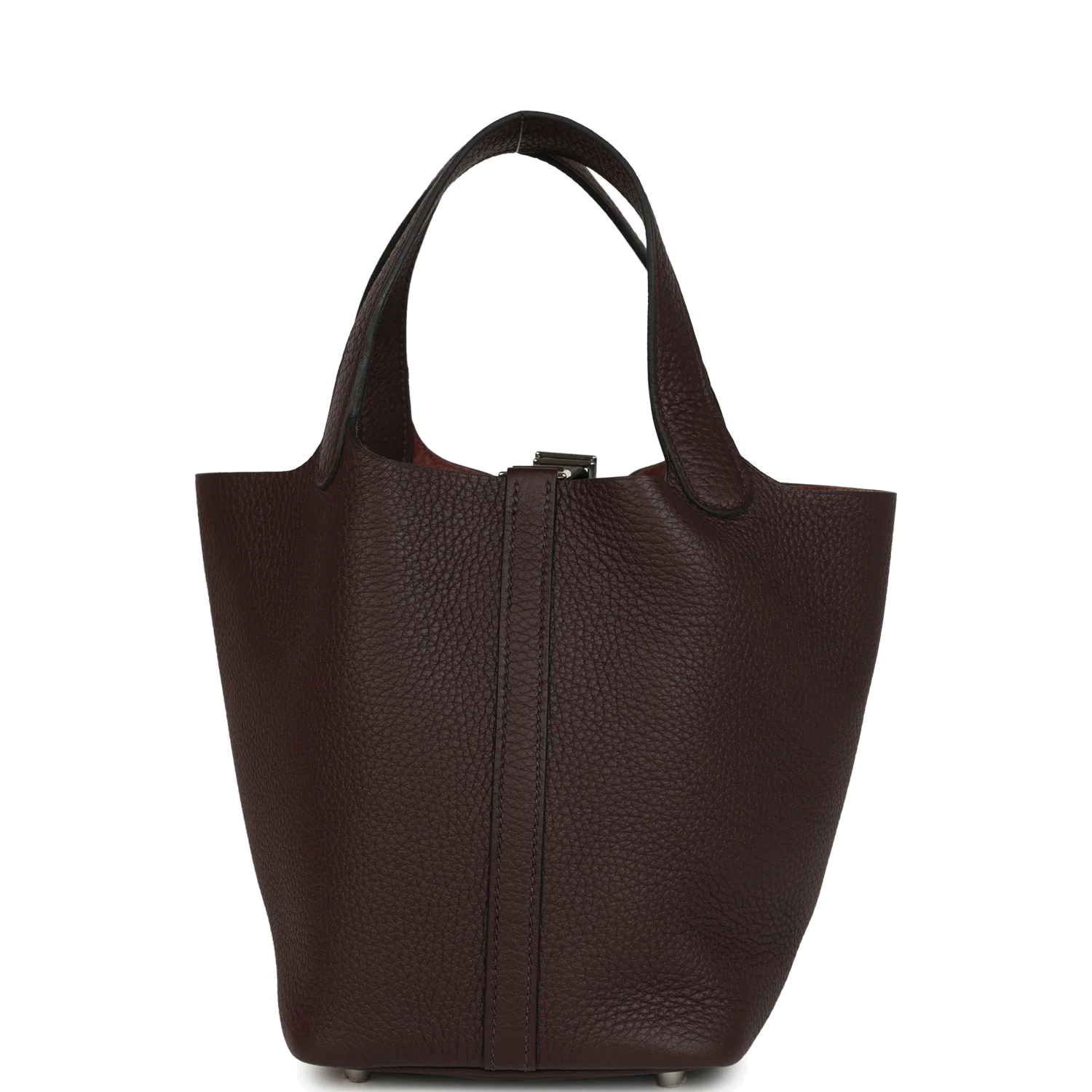 Hermes Picotin Lock 18 Rouge Sellier Clemence Palladium Hardware — фото 5