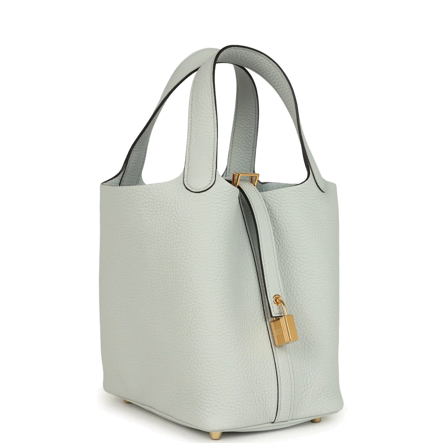 Hermes Picotin Lock 18 Bleu Pale Clemence Gold Hardware — фото 3