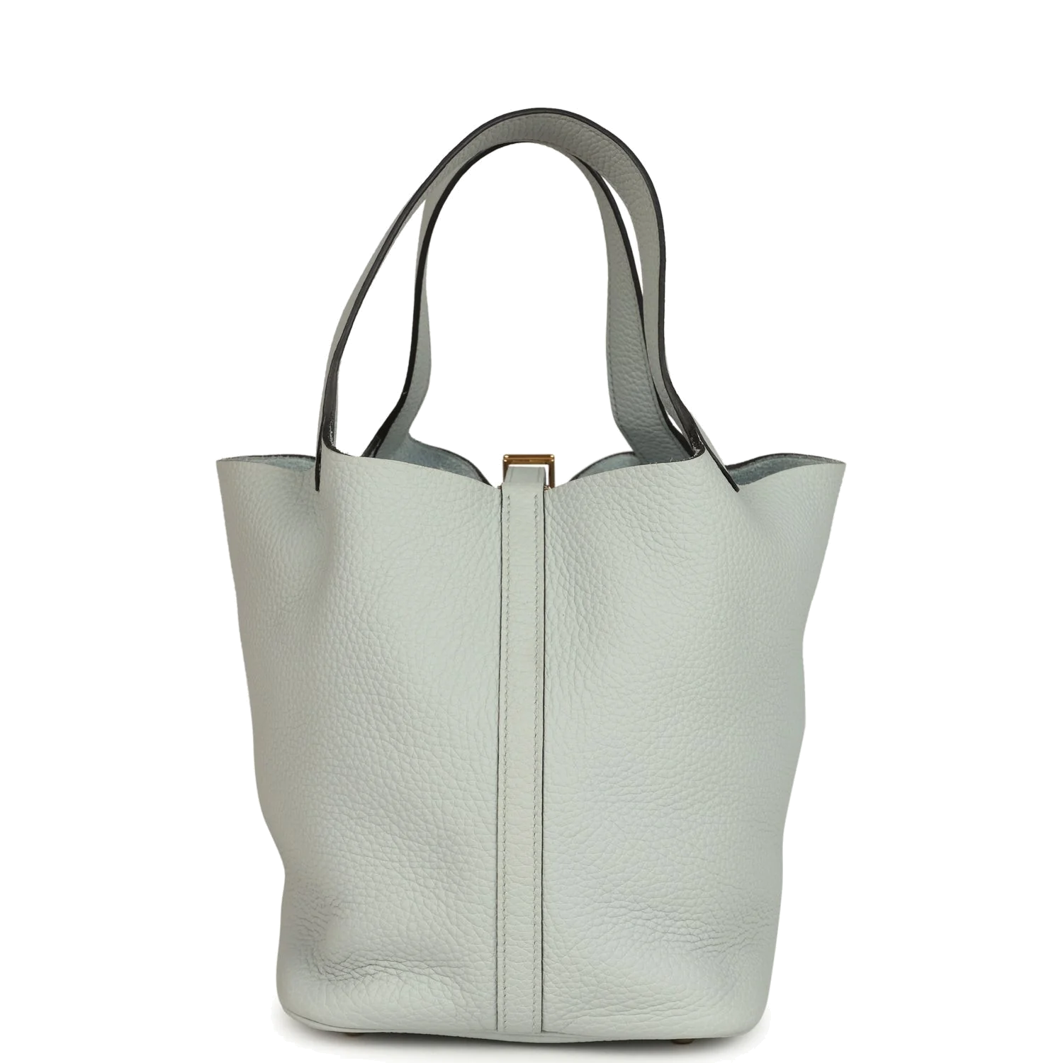 Hermes Picotin Lock 22 Bleu Pale Clemence Gold Hardware — фото 5