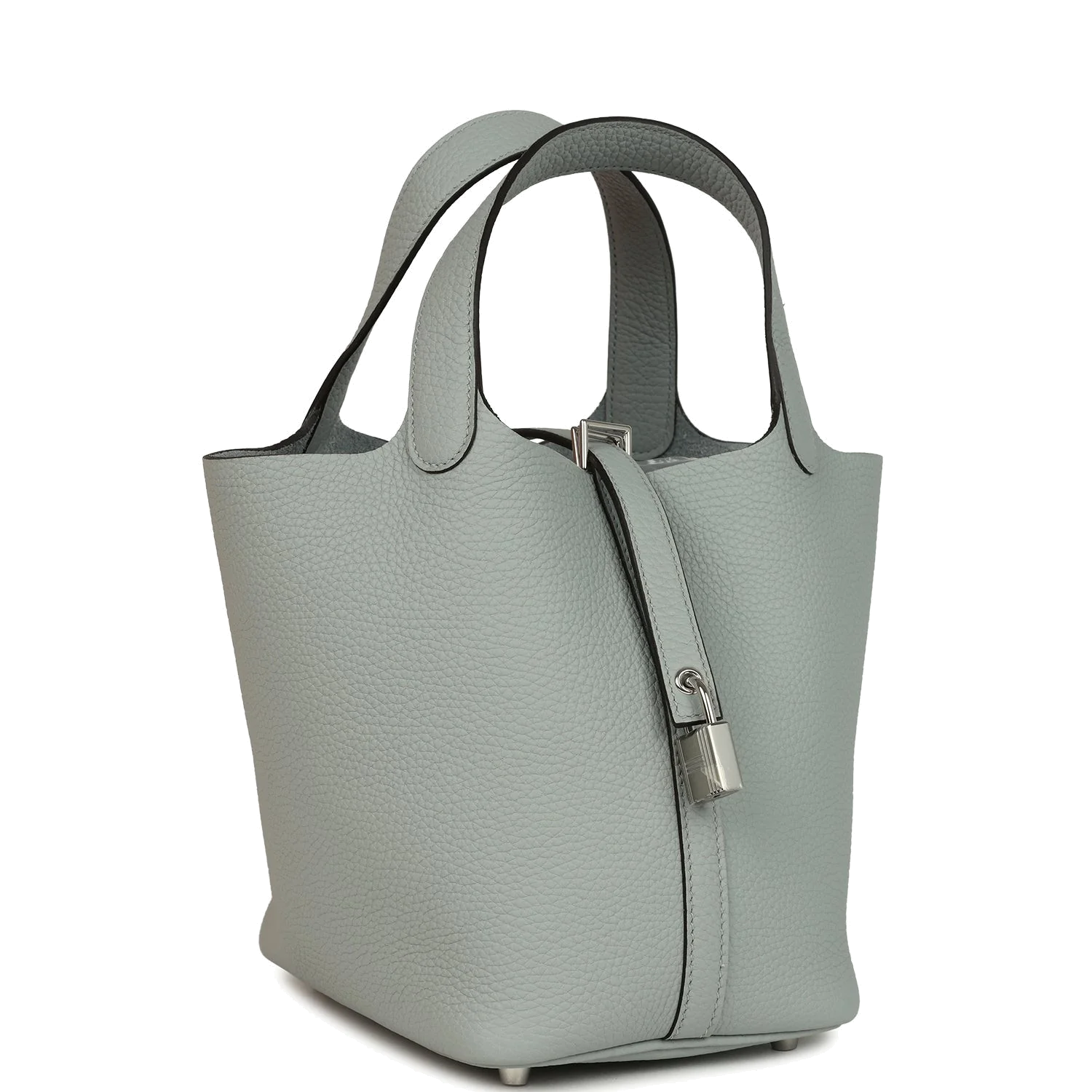 Hermes Picotin Lock 18 Bleu Glacier Clemence Palladium Hardware — фото 3