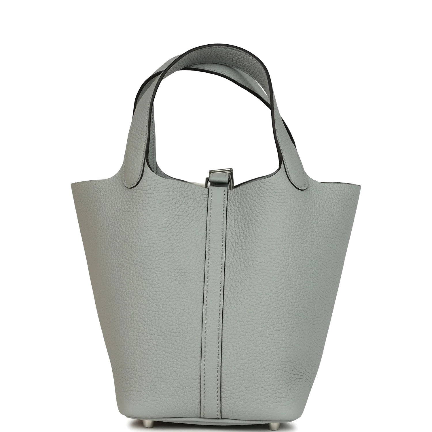 Hermes Picotin Lock 18 Bleu Glacier Clemence Palladium Hardware — фото 5