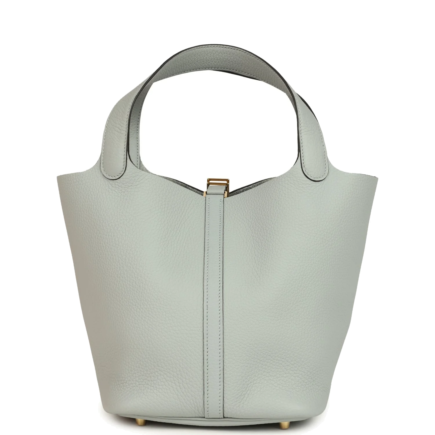 Hermes Picotin Lock 22 Bleu Glacier Clemence Gold Hardware — фото 5