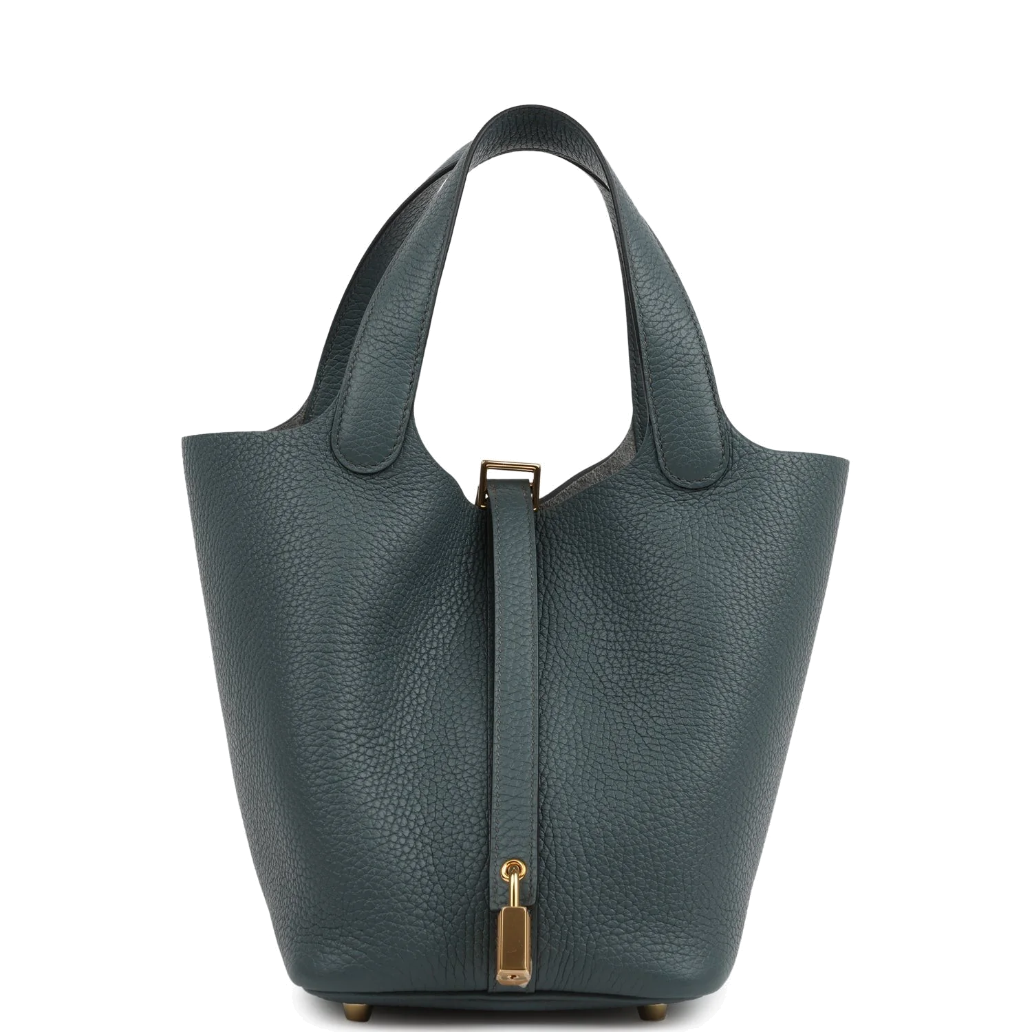Hermes Picotin Lock 18 Bleu Orage Clemence Gold Hardware
