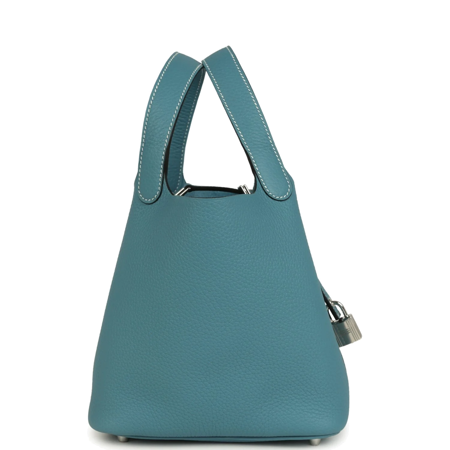 Hermes Picotin Lock 18 Blue Jean Clemence Palladium Hardware — фото 4