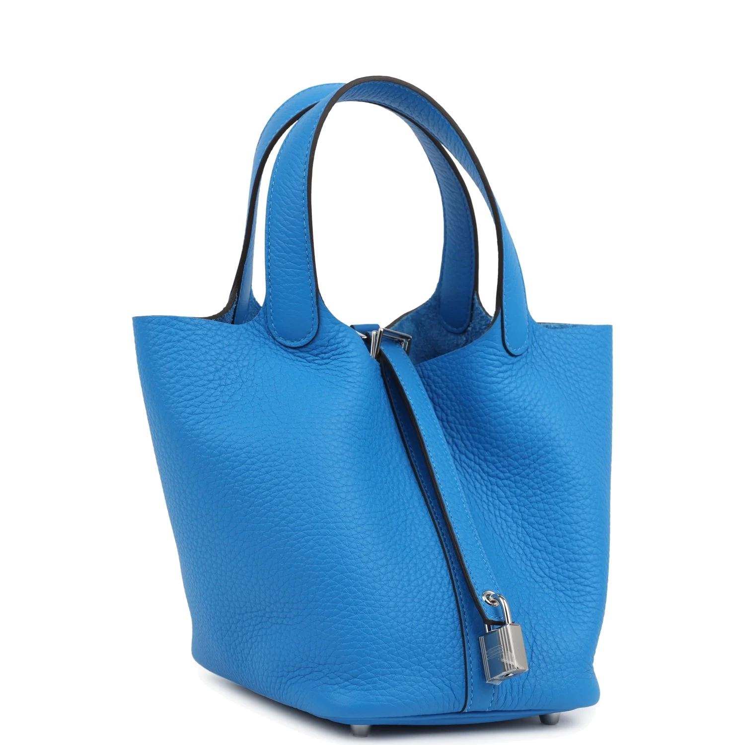 Hermes Picotin Lock 18 Bleu Hydra Clemence Palladium Hardware — фото 3