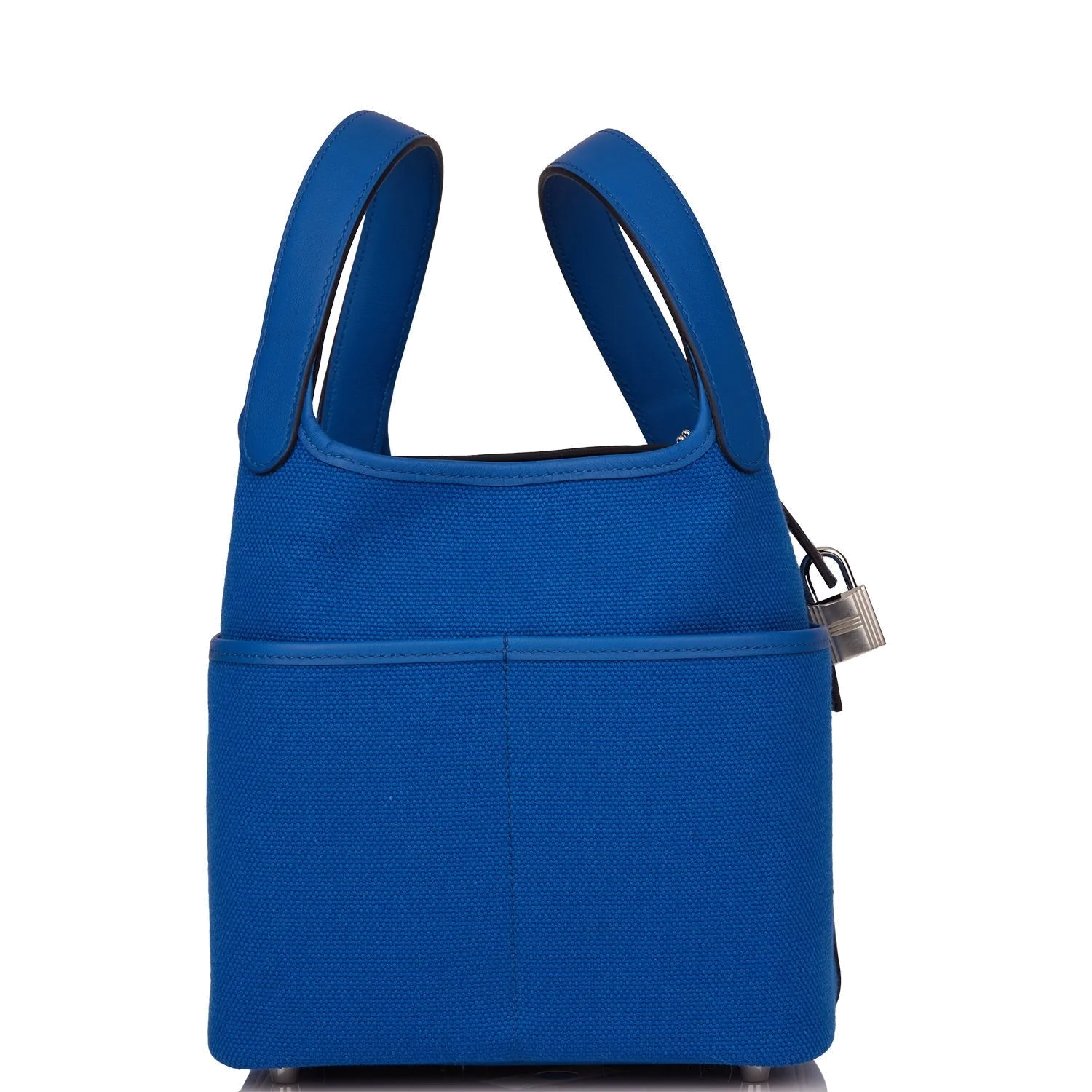 Hermes Picotin Cargo 18 Bleu France Swift and Toile Canvas Palladium Hardware — фото 4