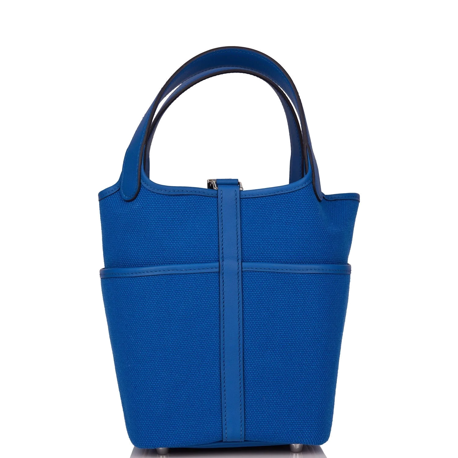 Hermes Picotin Cargo 18 Bleu France Swift and Toile Canvas Palladium Hardware — фото 5