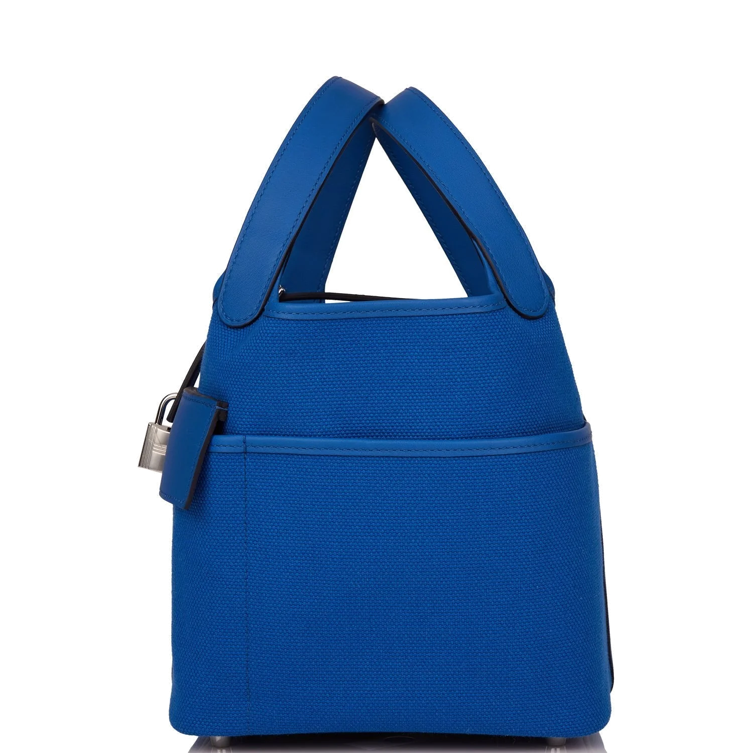 Hermes Picotin Cargo 18 Bleu France Swift and Toile Canvas Palladium Hardware — фото 6