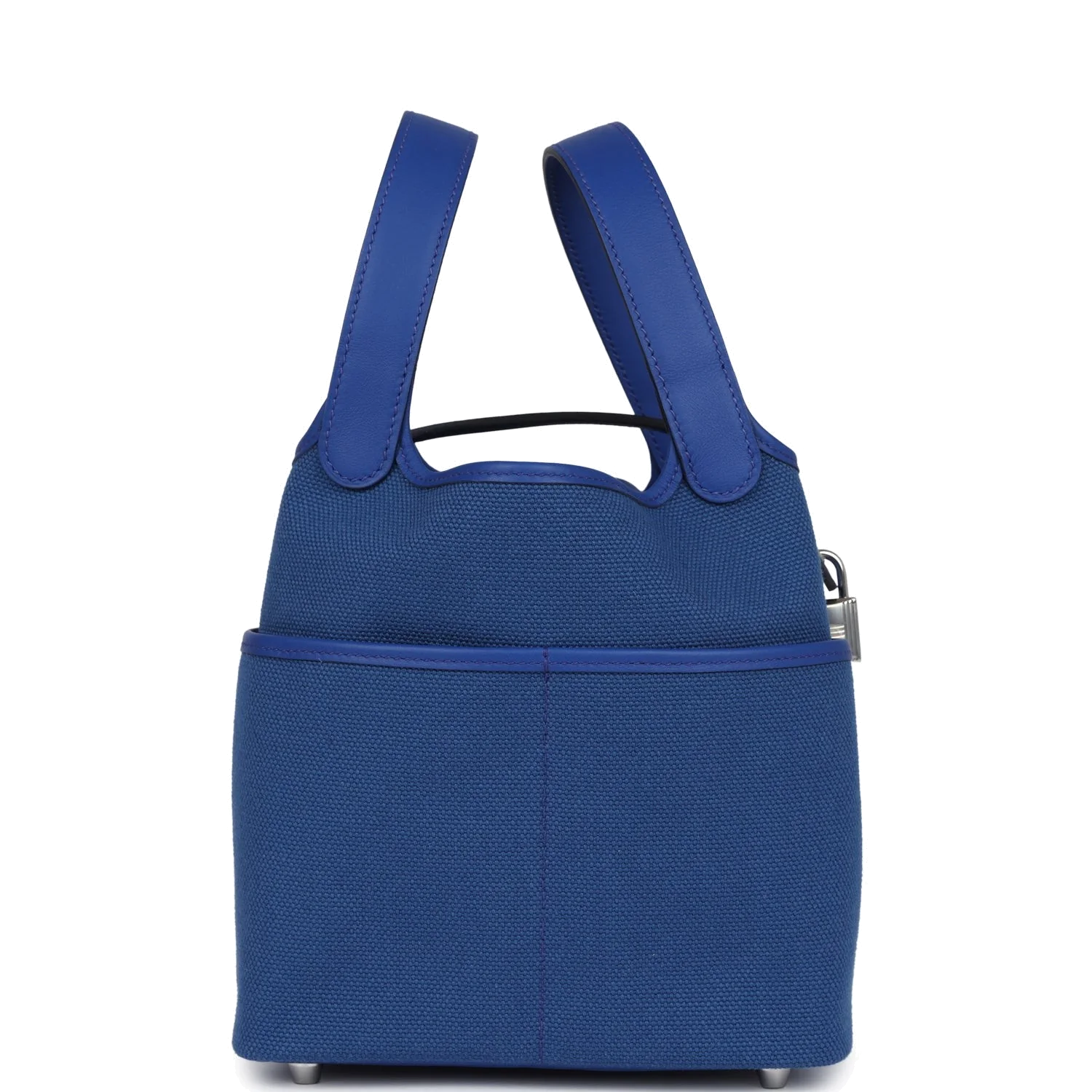 Hermes Picotin Cargo 18 Bleu Royal Swift and Toile Canvas Palladium Hardware — фото 4