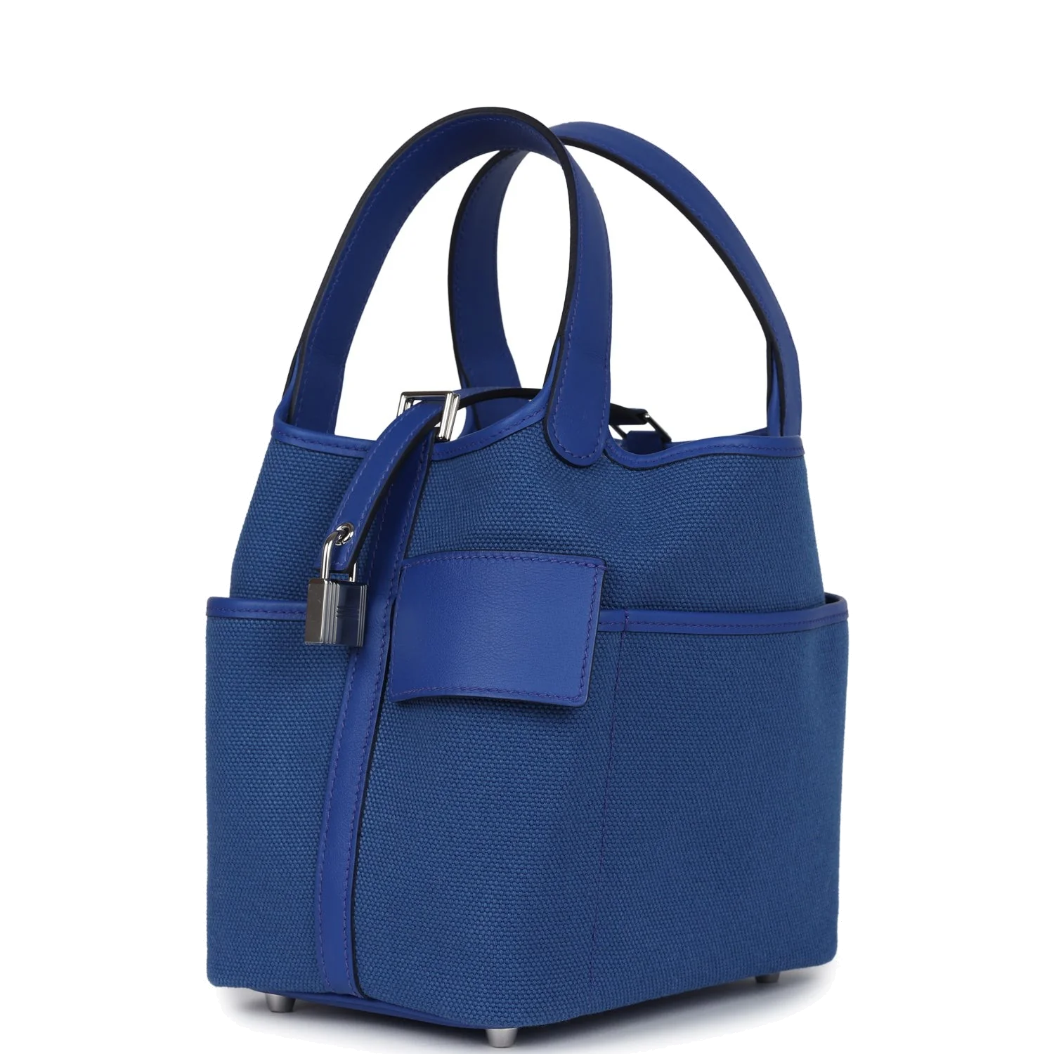 Hermes Picotin Cargo 18 Bleu Royal Swift and Toile Canvas Palladium Hardware — фото 6
