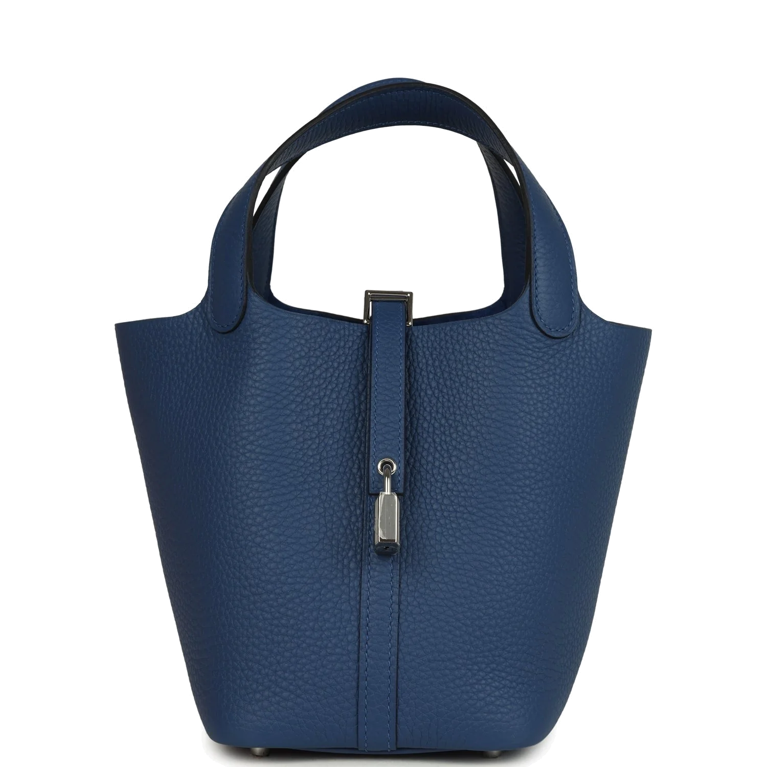Hermes Picotin Lock 18 Bleu Tie Clemence Palladium Hardware — фото 2
