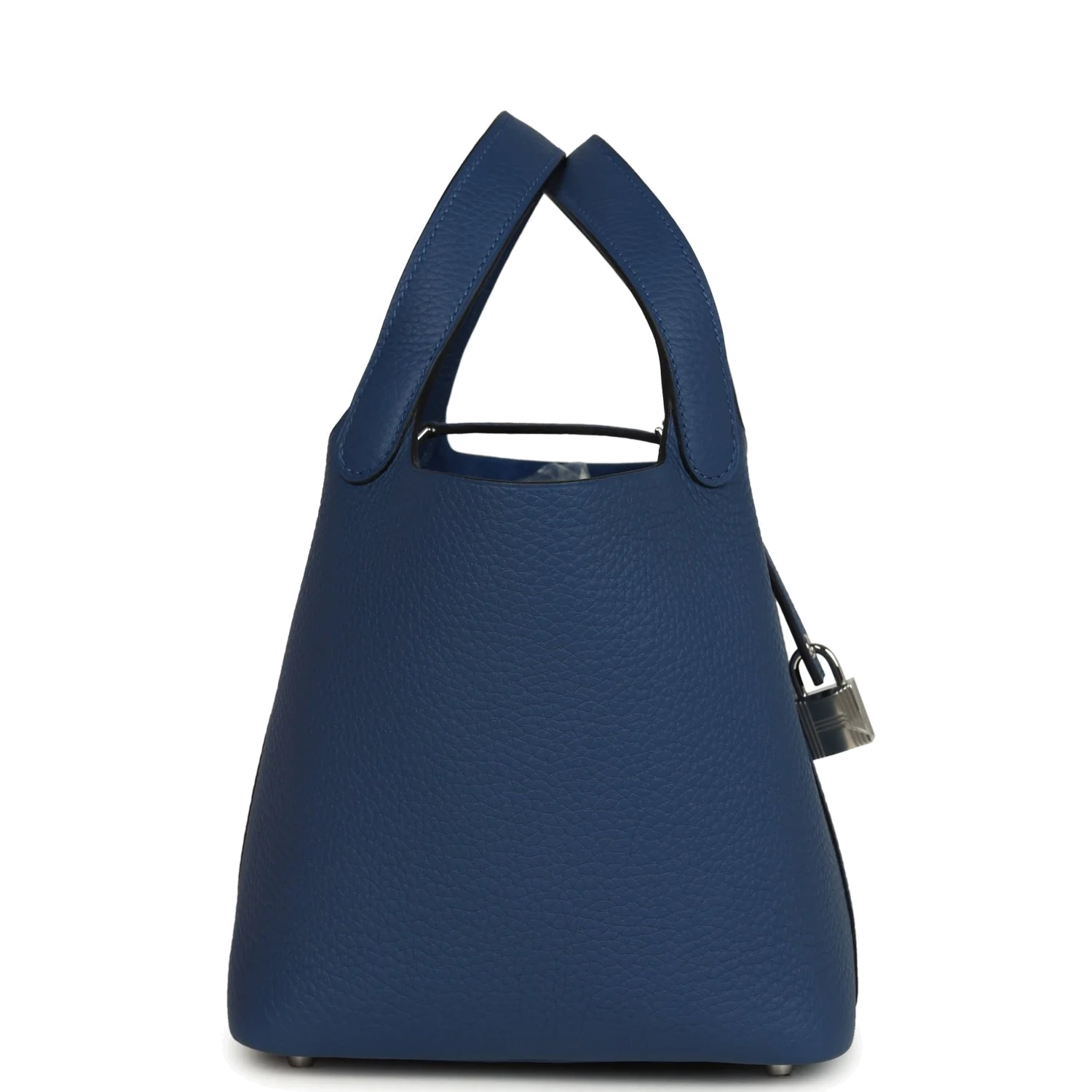 Hermes Picotin Lock 18 Bleu Tie Clemence Palladium Hardware — фото 4