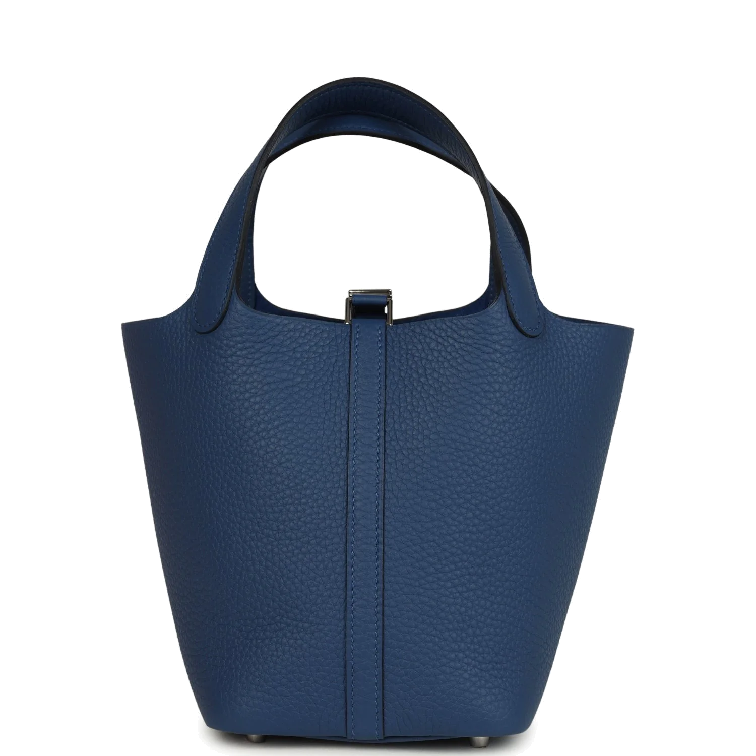 Hermes Picotin Lock 18 Bleu Tie Clemence Palladium Hardware — фото 5