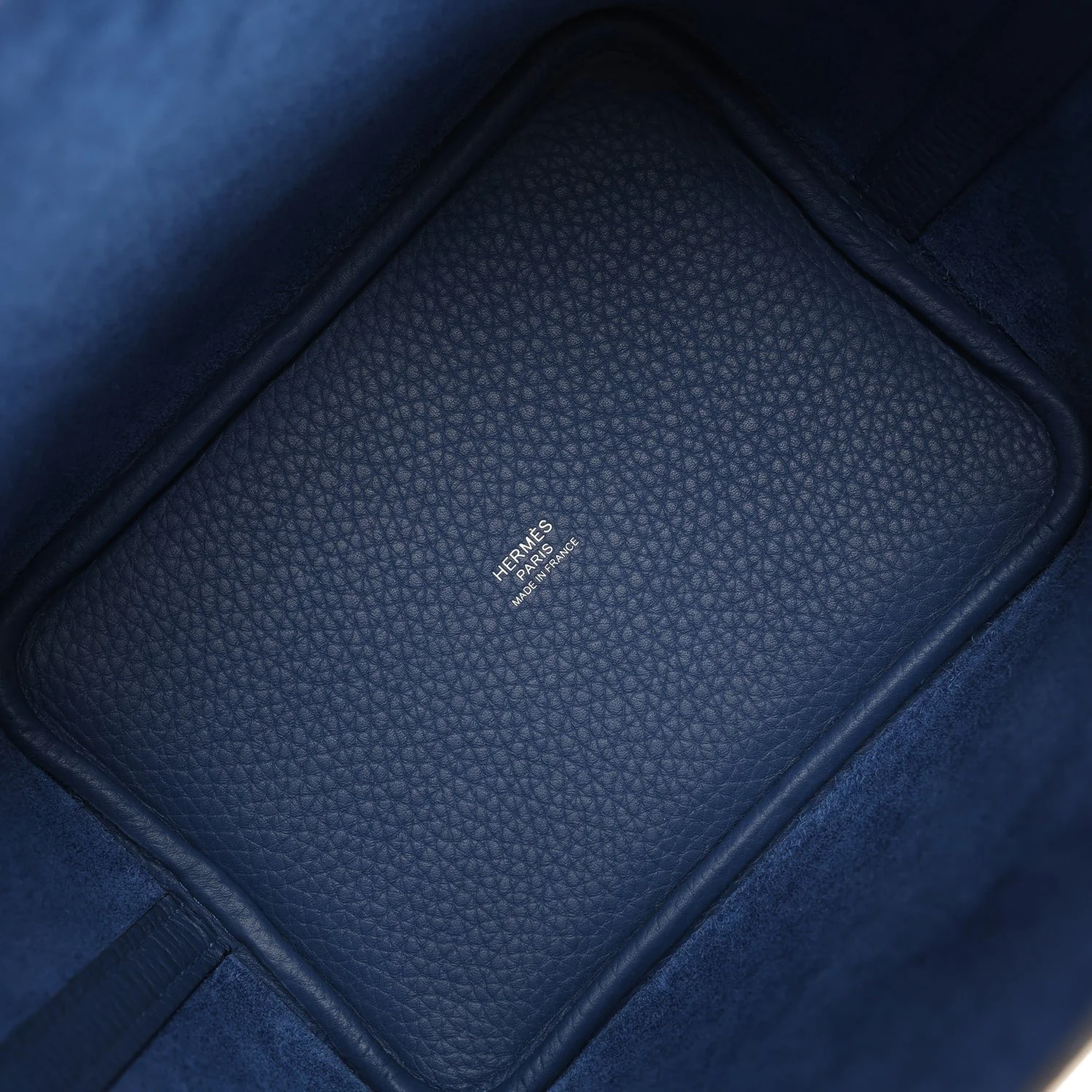 Hermes Picotin Lock 18 Bleu Tie Clemence Palladium Hardware — фото 8