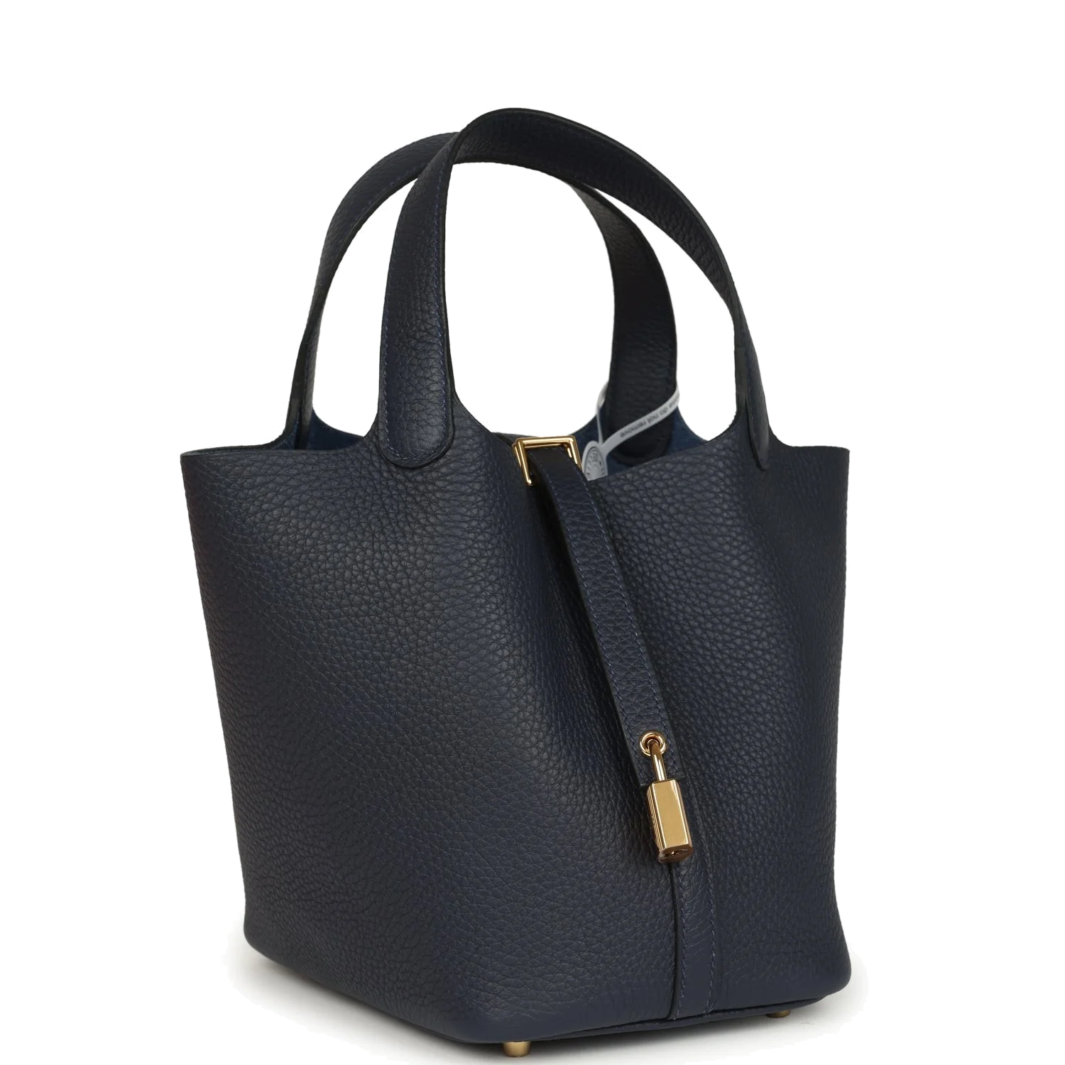 Hermes Picotin Lock 18 Bleu Nuit Clemence Gold Hardware — фото 3