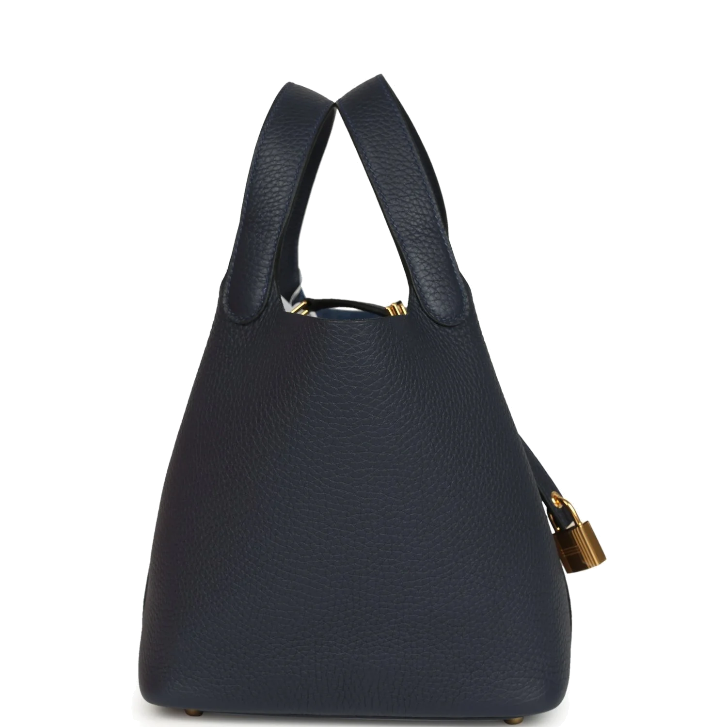 Hermes Picotin Lock 18 Bleu Nuit Clemence Gold Hardware — фото 4