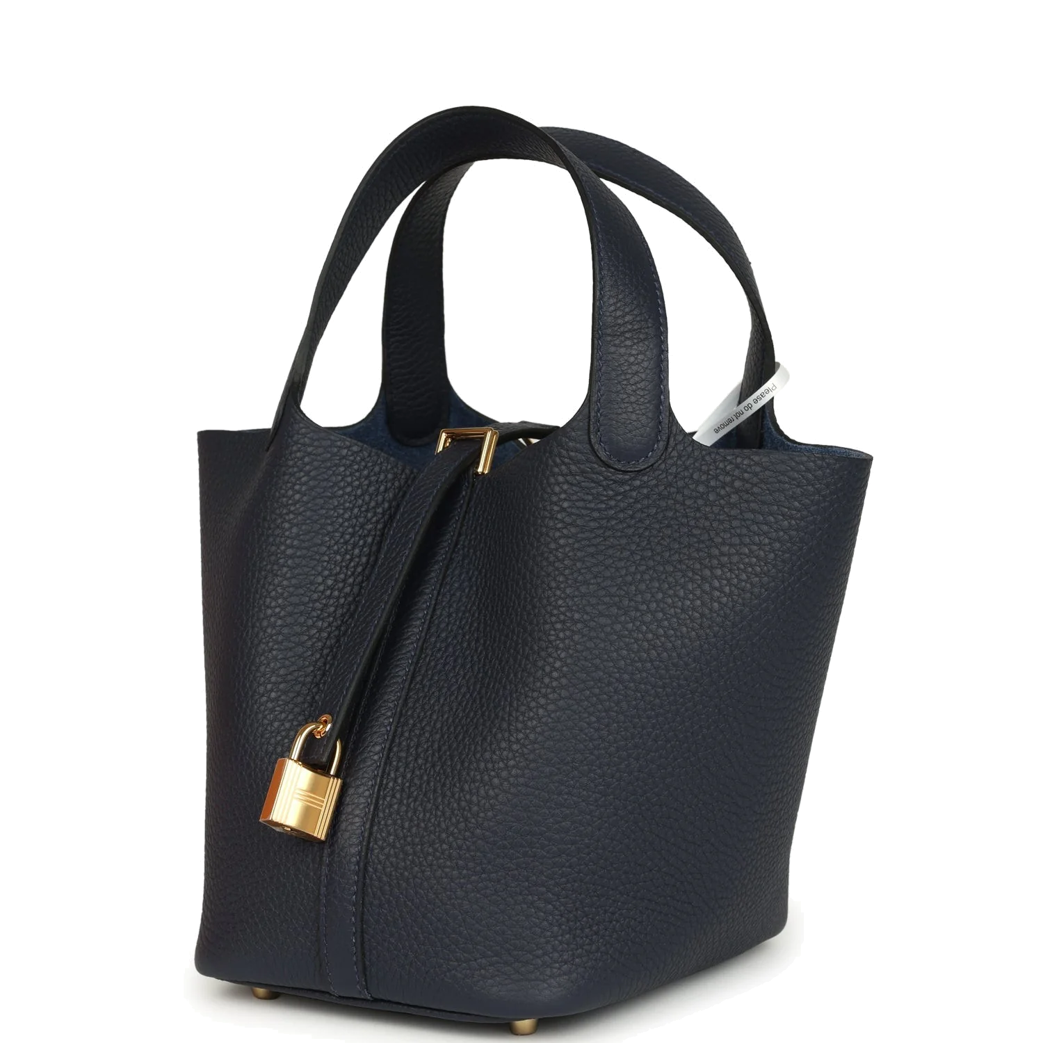 Hermes Picotin Lock 18 Bleu Nuit Clemence Gold Hardware — фото 6