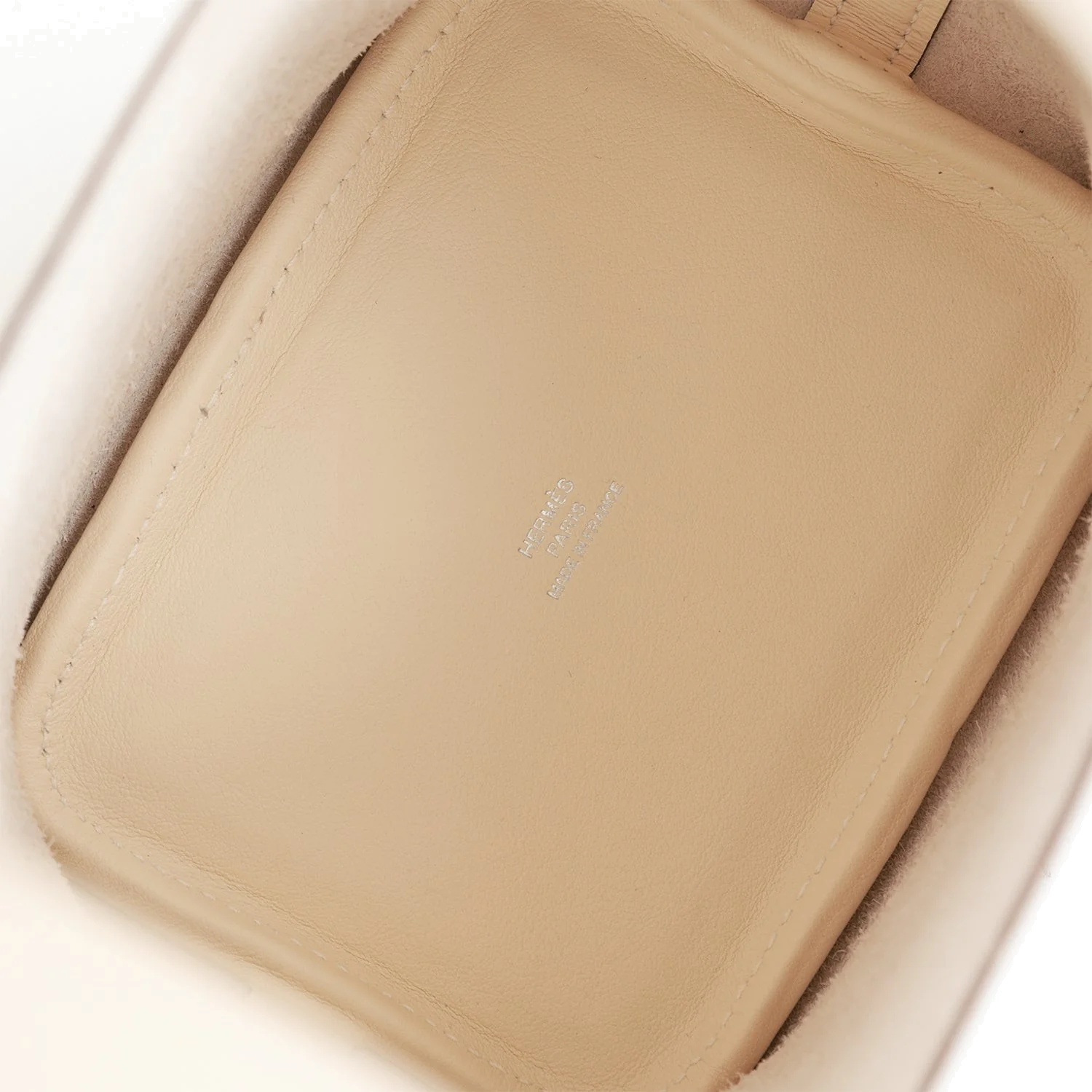 Hermes Micro Picotin Lock 14 "Lucky Daisy" Nata Swift Palladium Hardware — фото 8