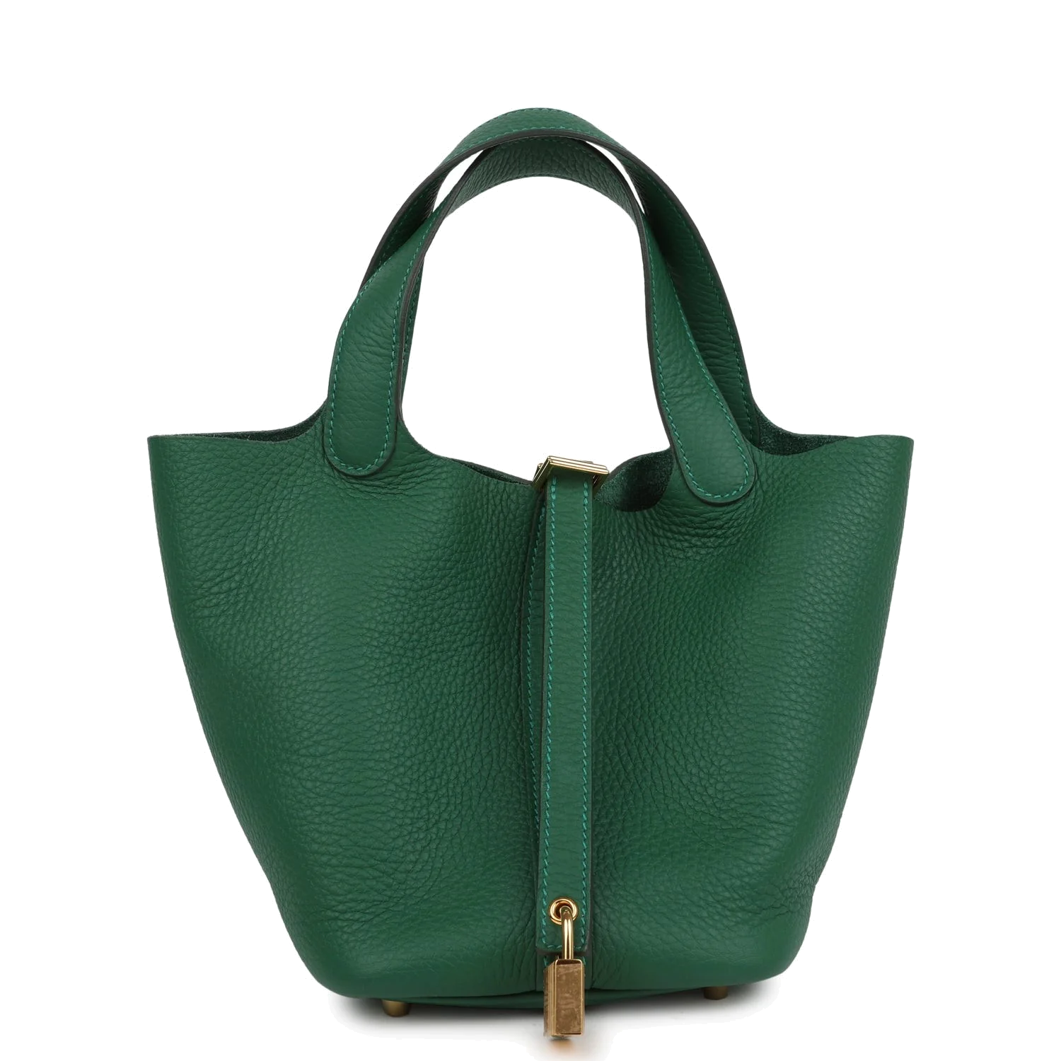 Hermes Picotin Lock 18 Vert Moyen Clemence Gold Hardware — фото 2