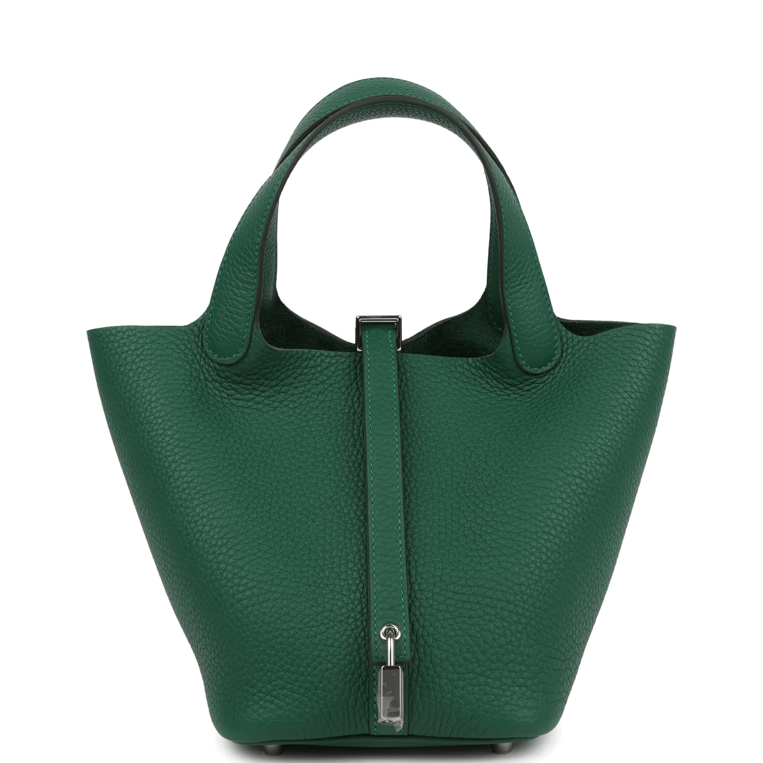 Hermes Picotin Lock 18 Vert Moyen Clemence Palladium Hardware — фото 2