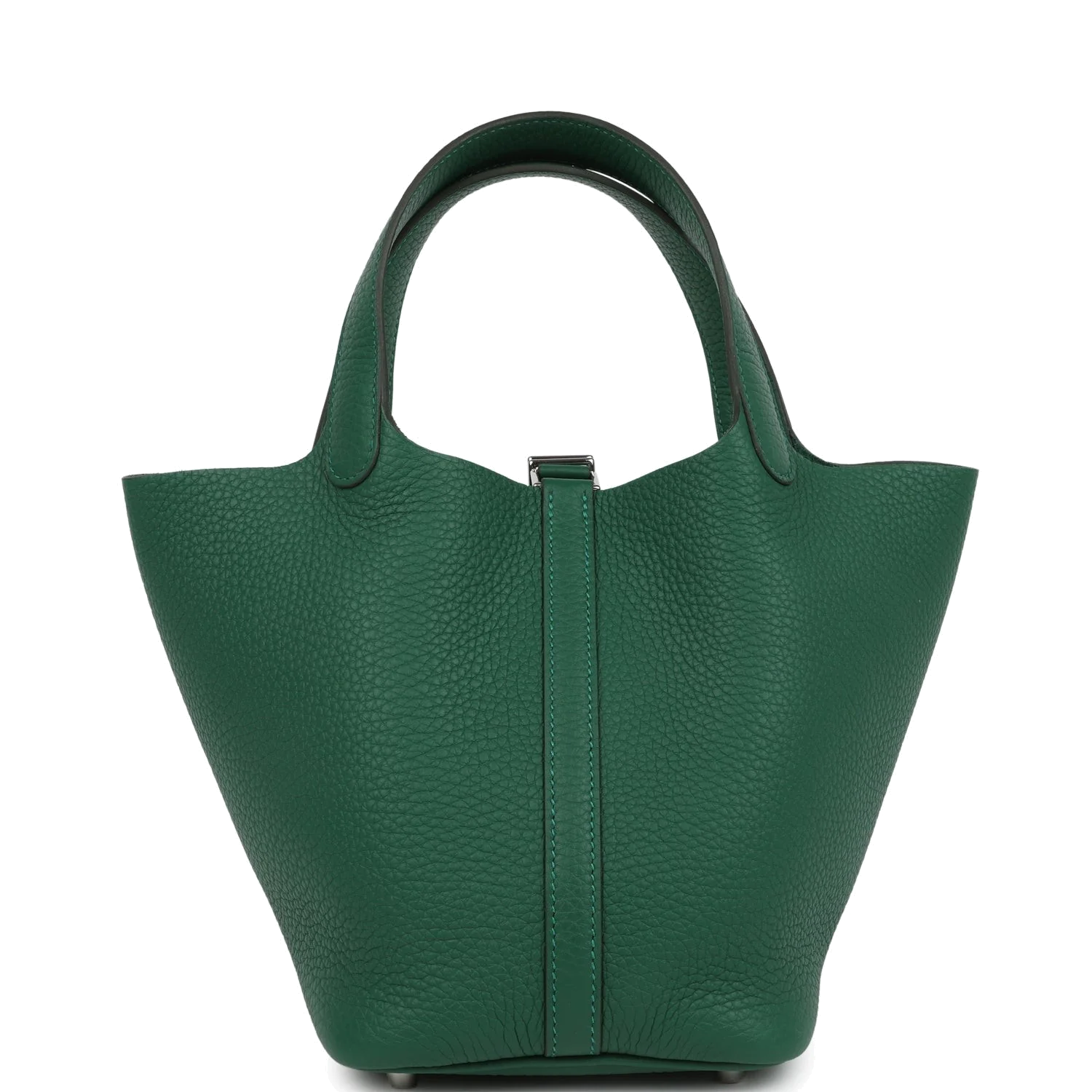 Hermes Picotin Lock 18 Vert Moyen Clemence Palladium Hardware — фото 3