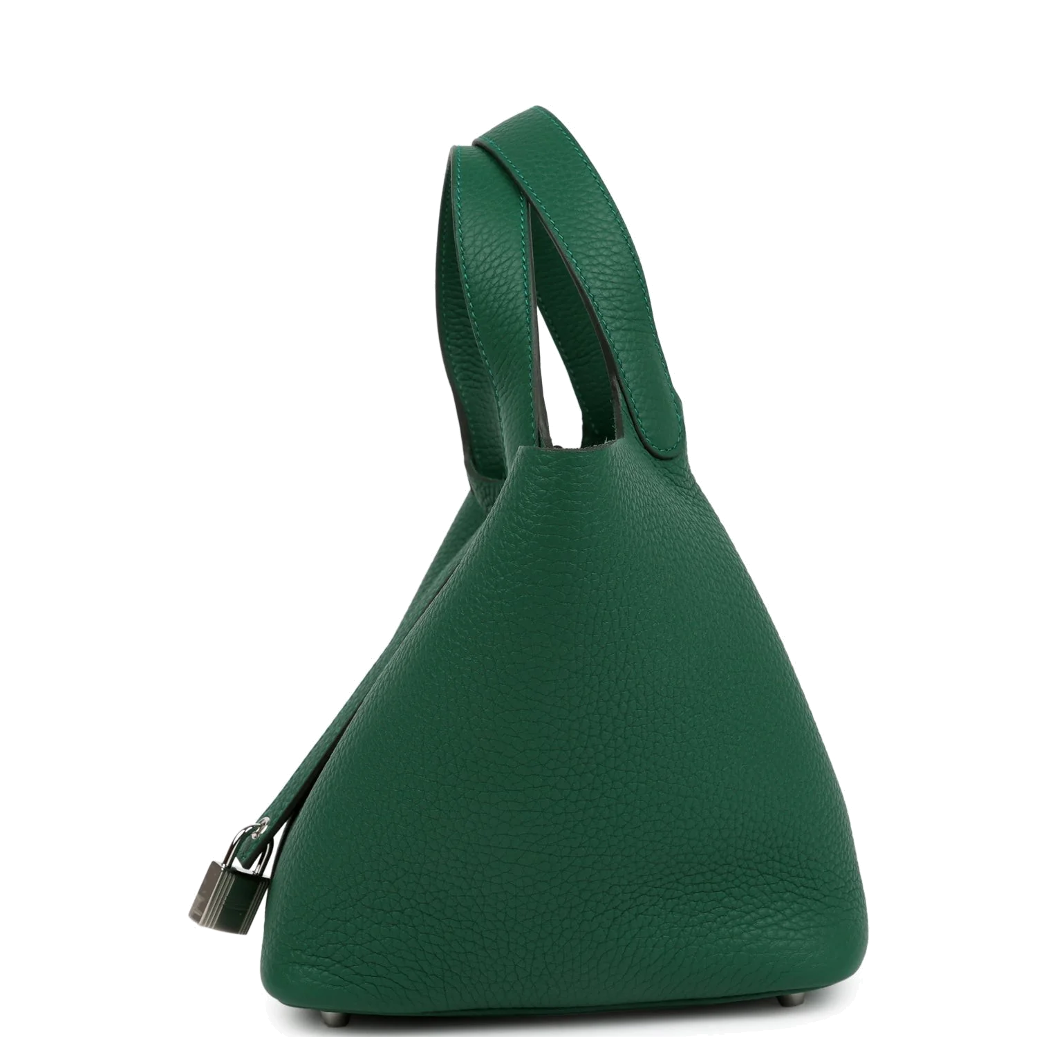 Hermes Picotin Lock 18 Vert Moyen Clemence Palladium Hardware — фото 4