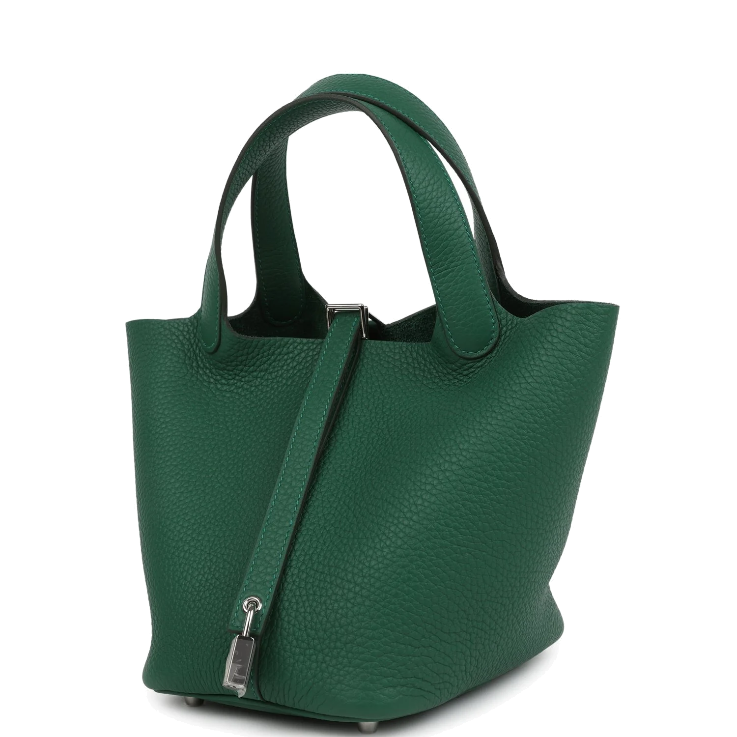 Hermes Picotin Lock 18 Vert Moyen Clemence Palladium Hardware — фото 5