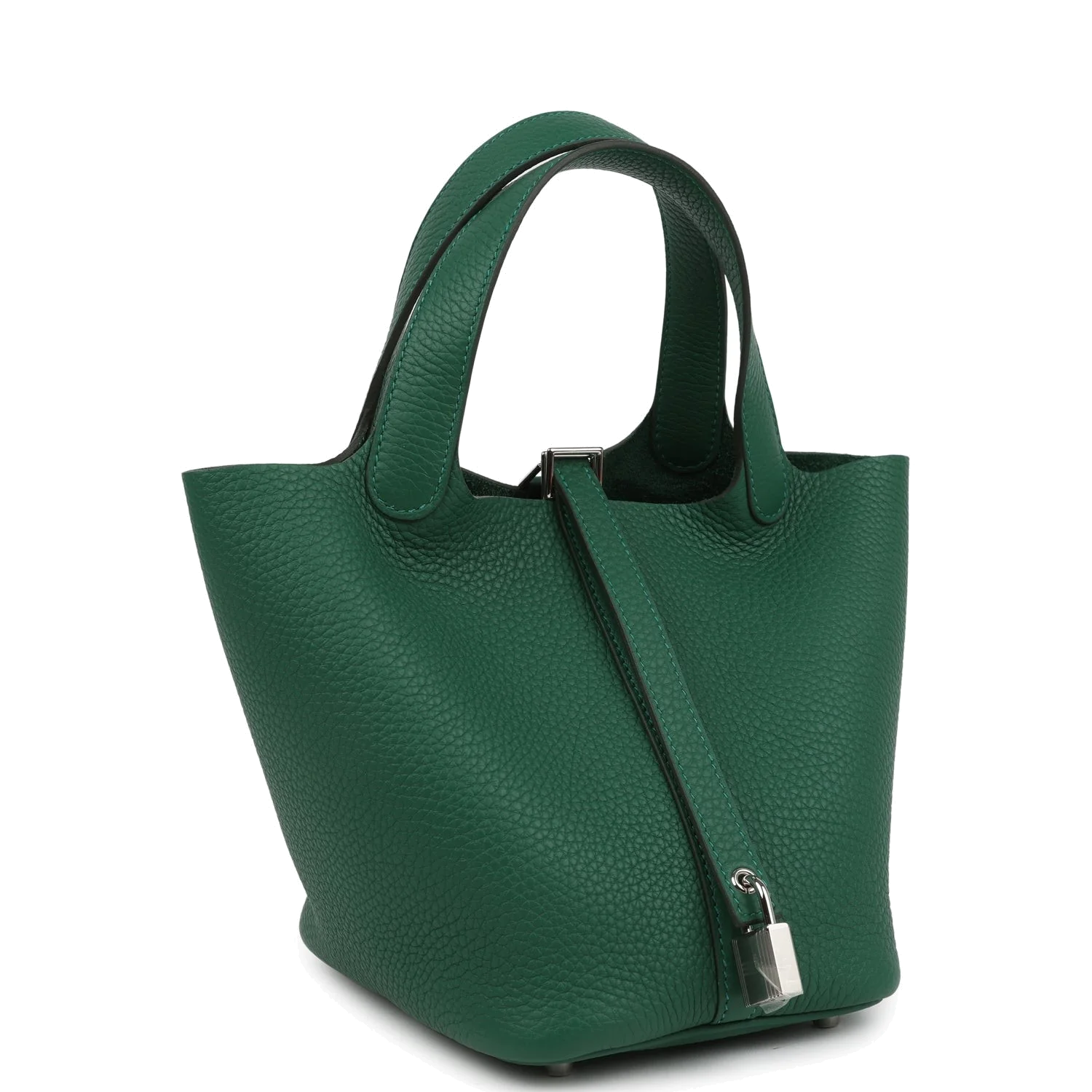Hermes Picotin Lock 18 Vert Moyen Clemence Palladium Hardware — фото 6