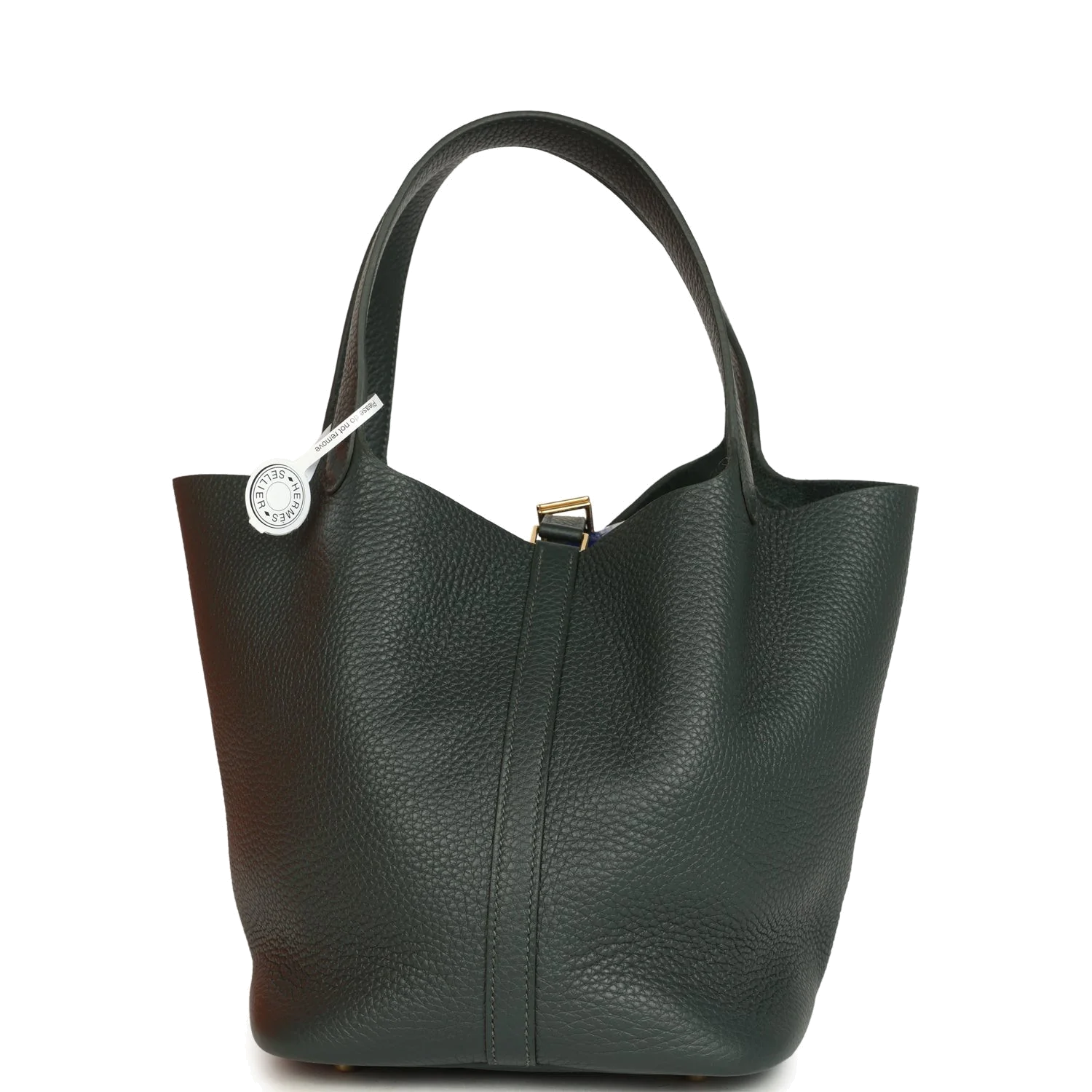 Hermes Picotin Lock 22 Vert Mangrove Clemence Gold Hardware — фото 5