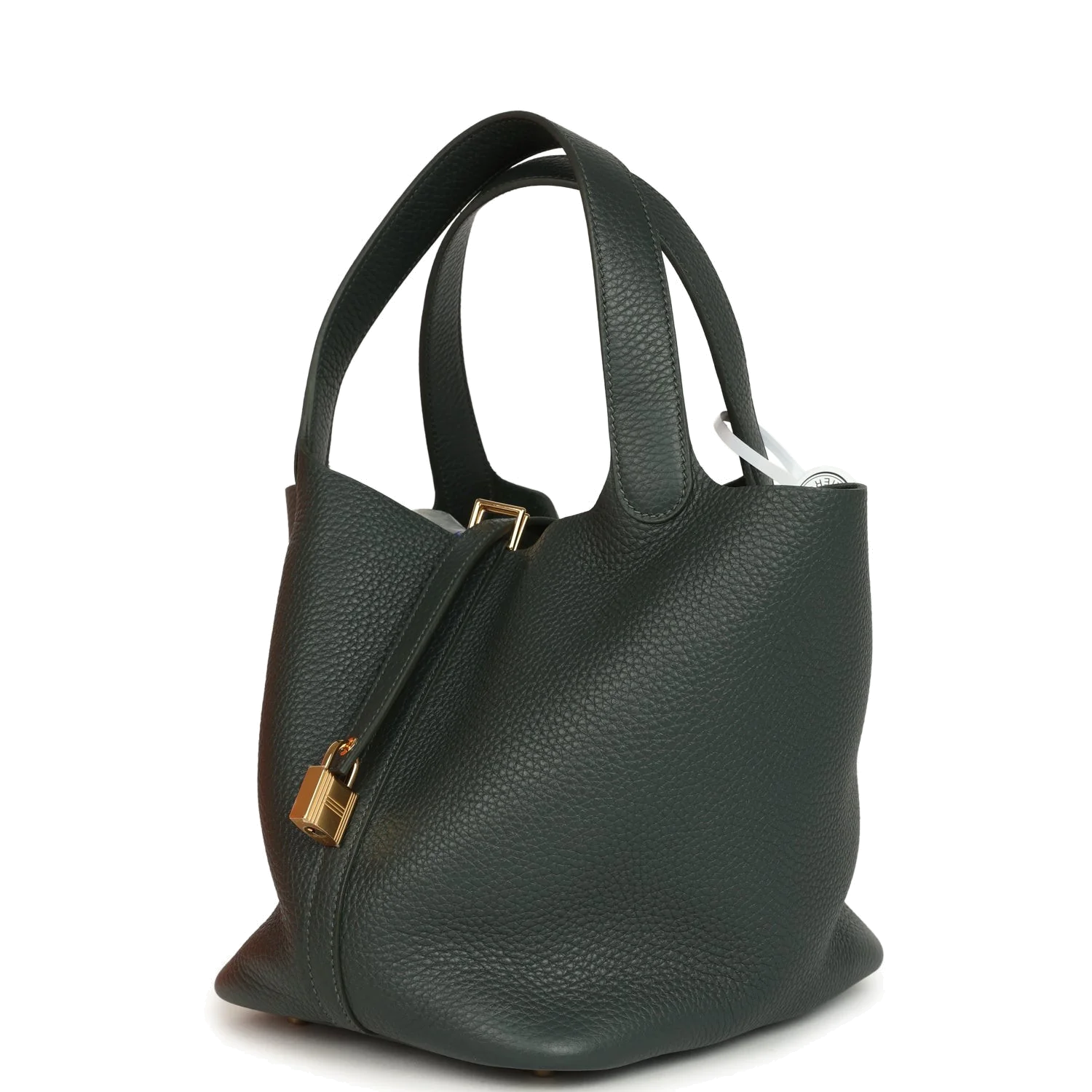 Hermes Picotin Lock 22 Vert Mangrove Clemence Gold Hardware — фото 6