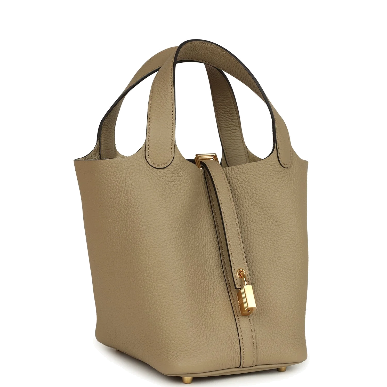 Hermes Picotin Lock 18 Beige Marfa Clemence Gold Hardware — фото 3