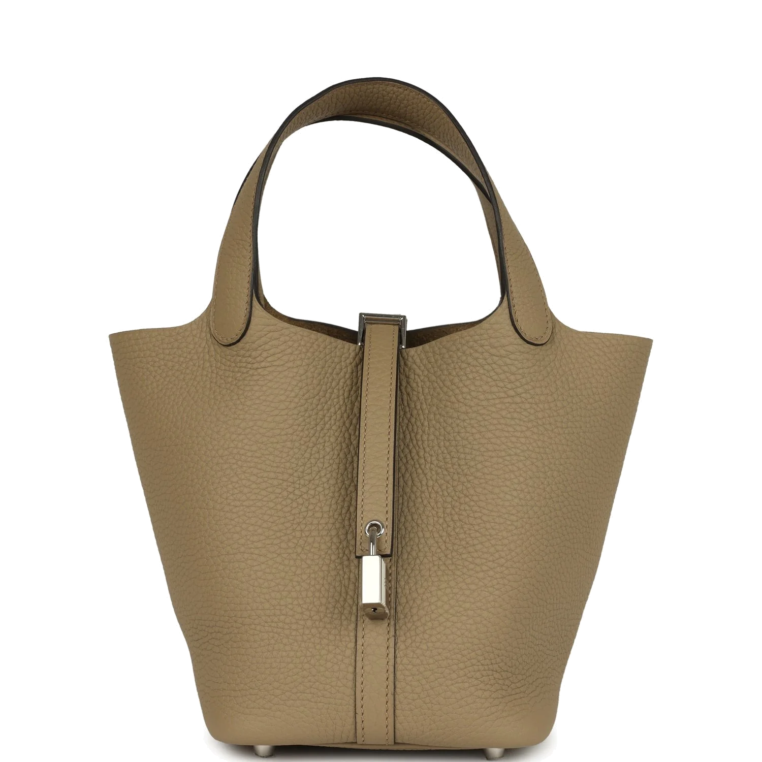 Hermes Picotin Lock 18 Beige Marfa Clemence Palladium Hardware — фото 1