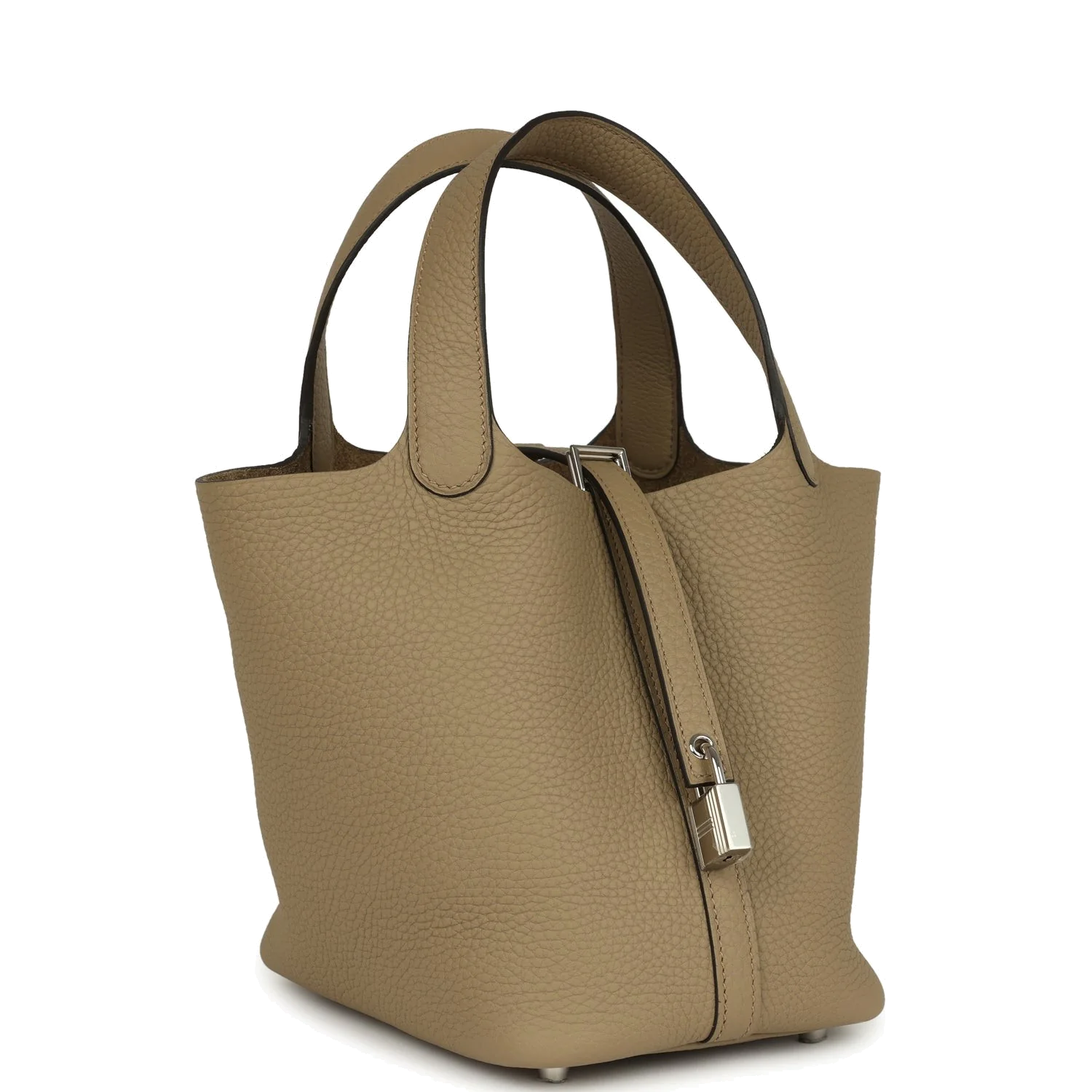 Hermes Picotin Lock 18 Beige Marfa Clemence Palladium Hardware — фото 3