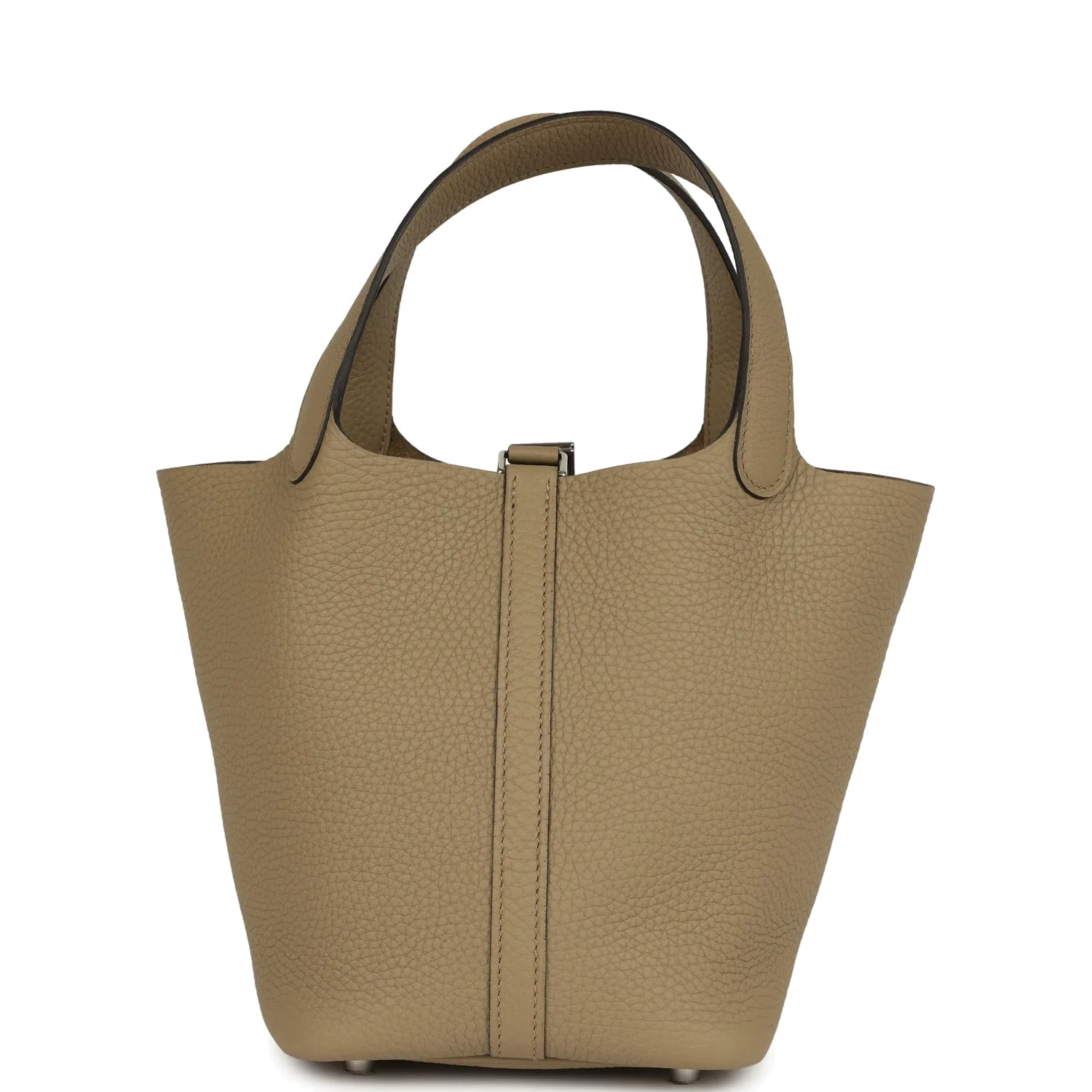 Hermes Picotin Lock 18 Beige Marfa Clemence Palladium Hardware — фото 5