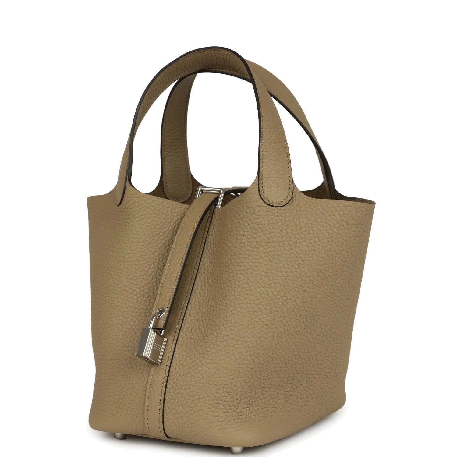 Hermes Picotin Lock 18 Beige Marfa Clemence Palladium Hardware — фото 6