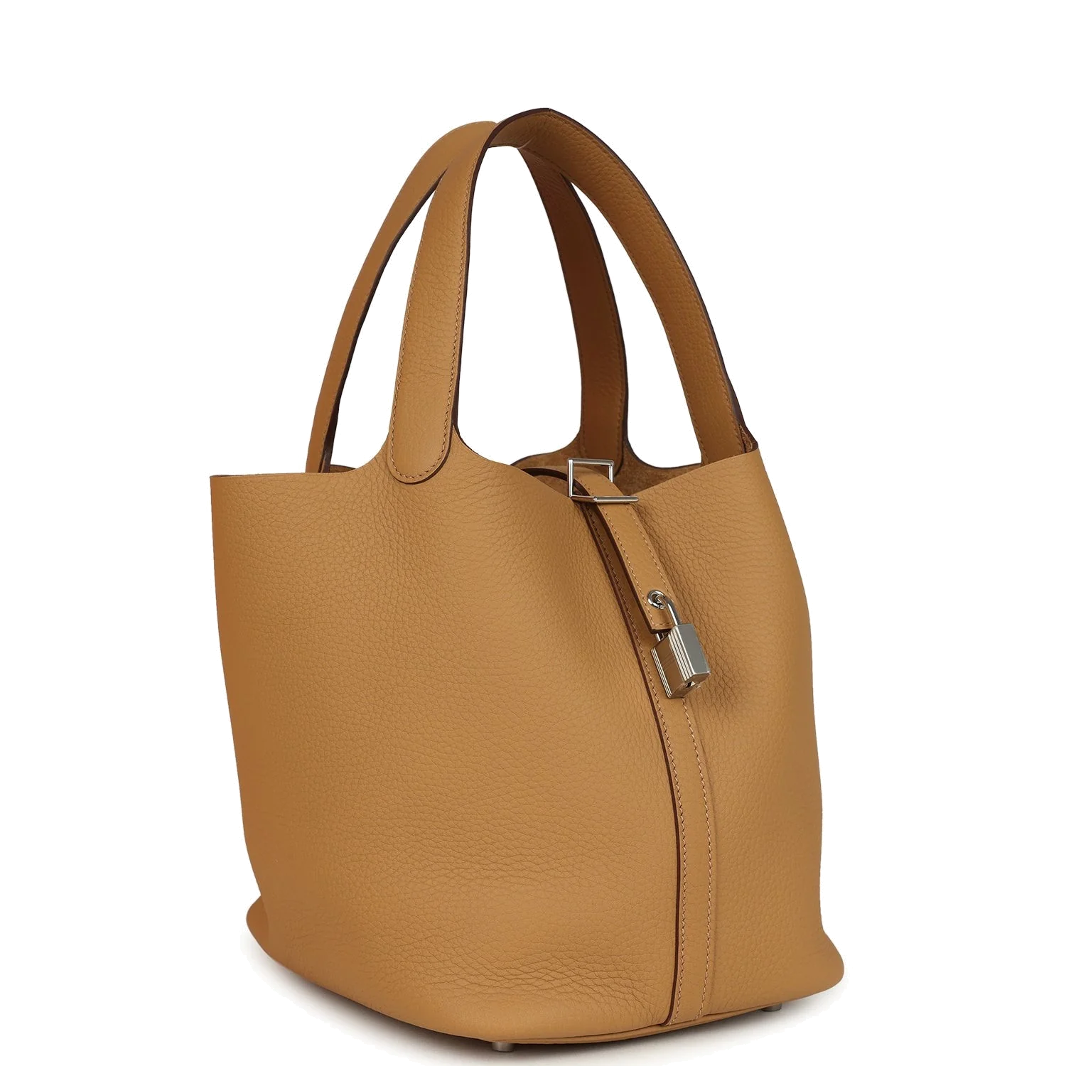 Hermes Picotin Lock 22 Biscuit Clemence Palladium Hardware — фото 3
