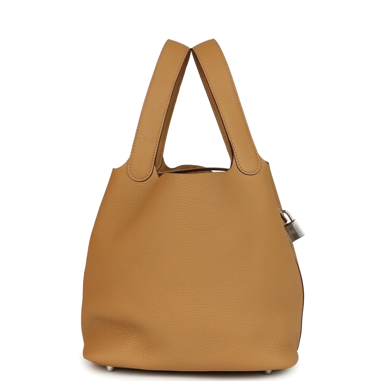 Hermes Picotin Lock 22 Biscuit Clemence Palladium Hardware — фото 4