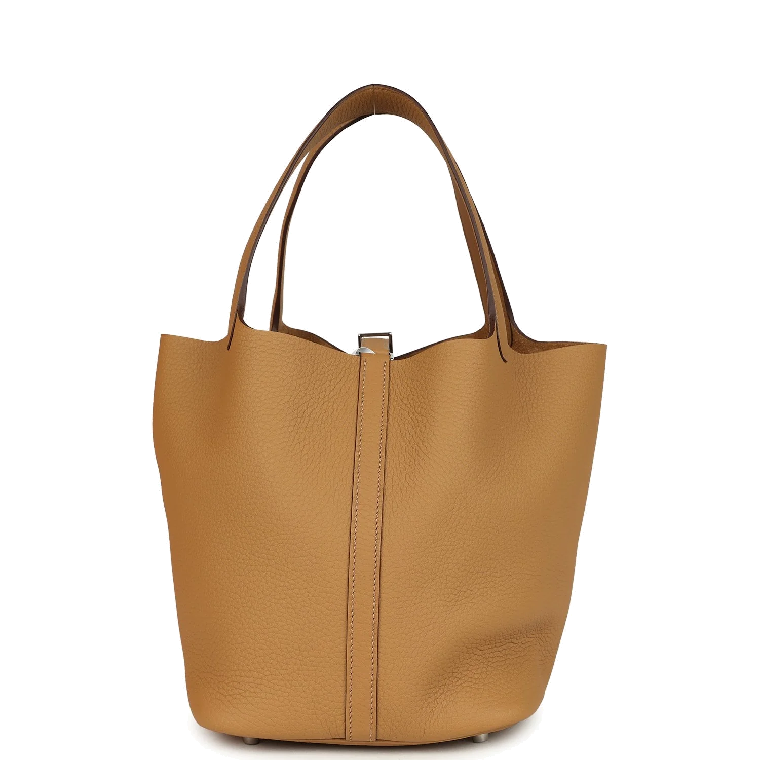 Hermes Picotin Lock 22 Biscuit Clemence Palladium Hardware — фото 5