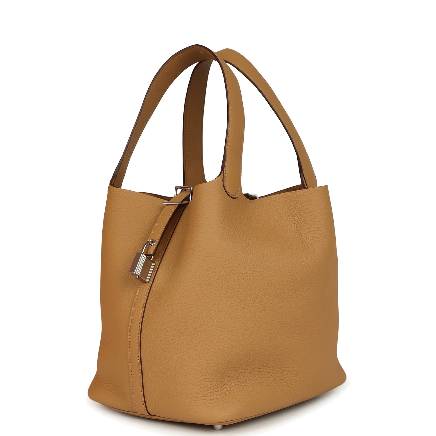 Hermes Picotin Lock 22 Biscuit Clemence Palladium Hardware — фото 6